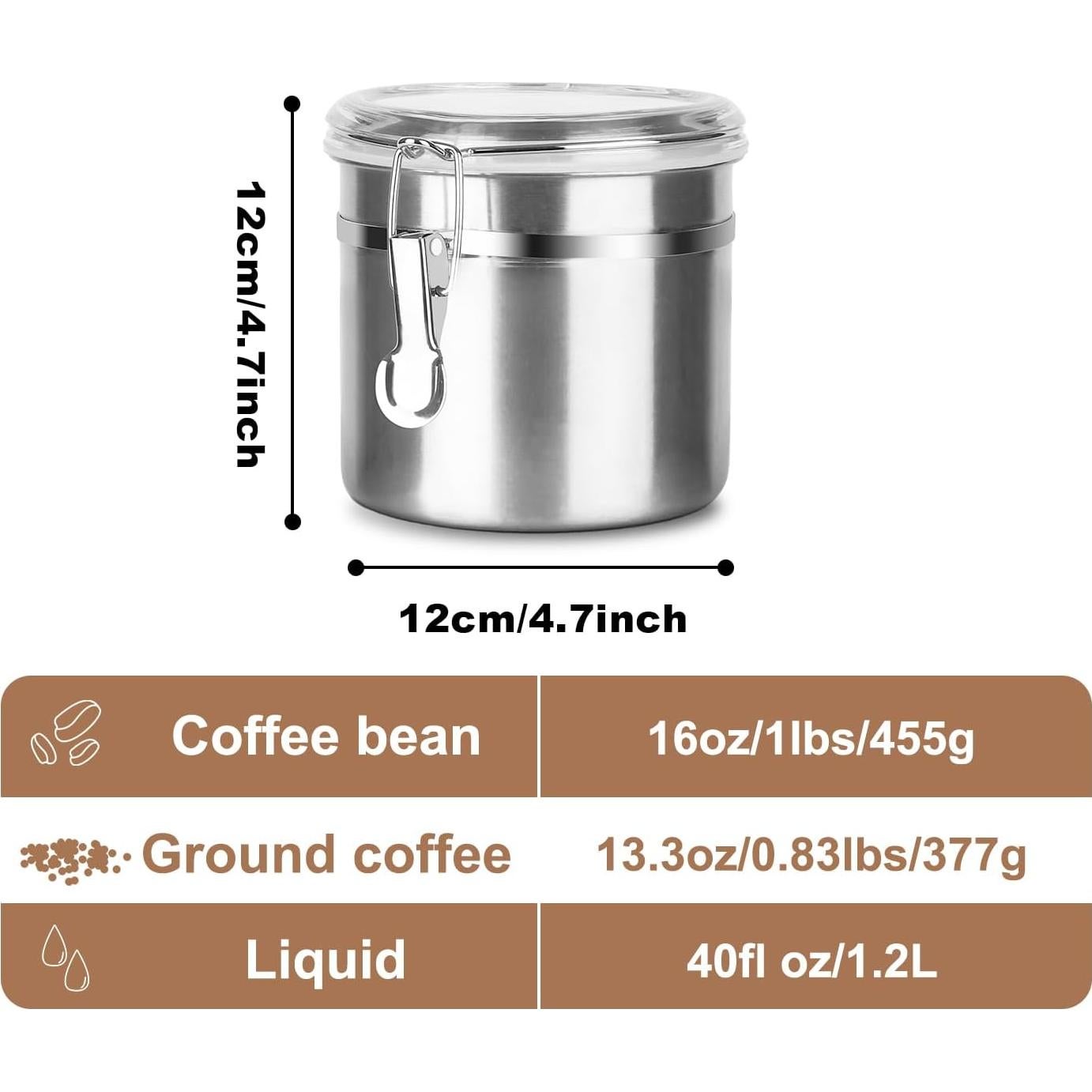 Contenedor Hermético de Alimentos Walktosun 1.2L Acero Inoxidable