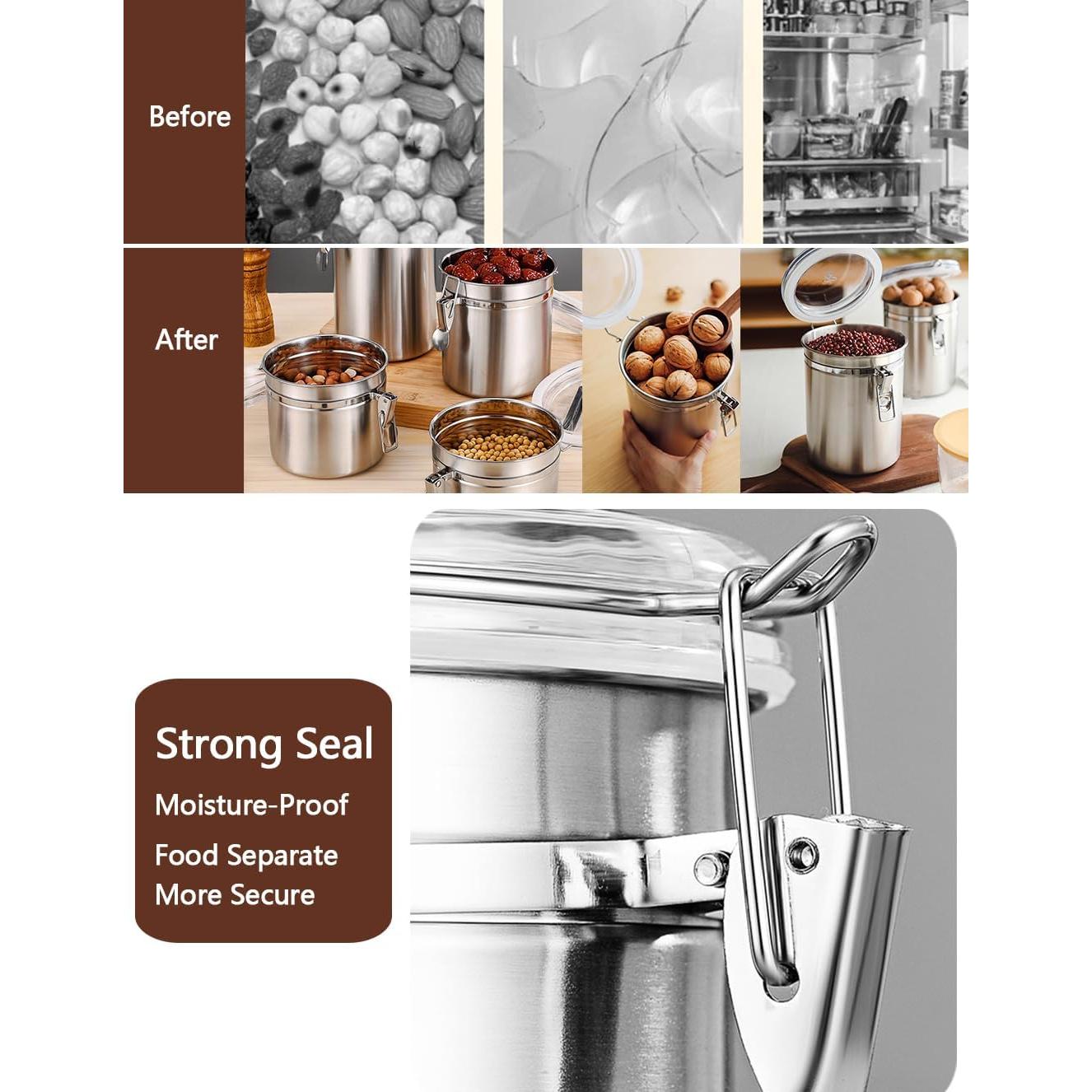 Contenedor Hermético de Alimentos Walktosun 1.2L Acero Inoxidable