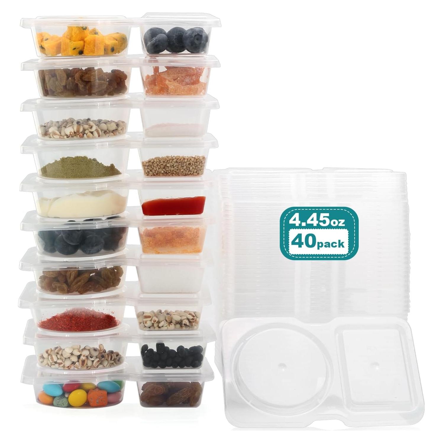 Paquete de 40 Contenedores Reutilizables XeuoPak 130ml Sin BPA