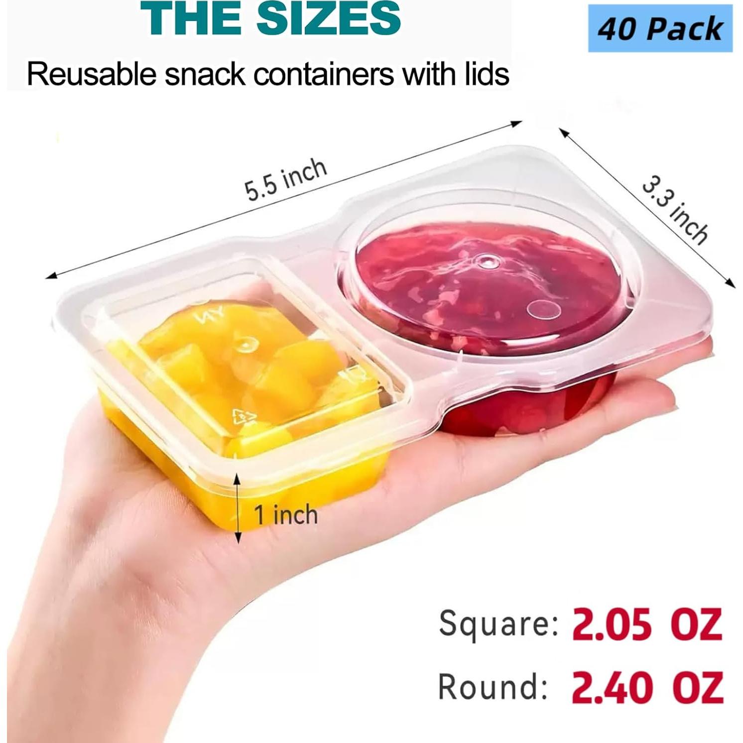 Paquete de 40 Contenedores Reutilizables XeuoPak 130ml Sin BPA