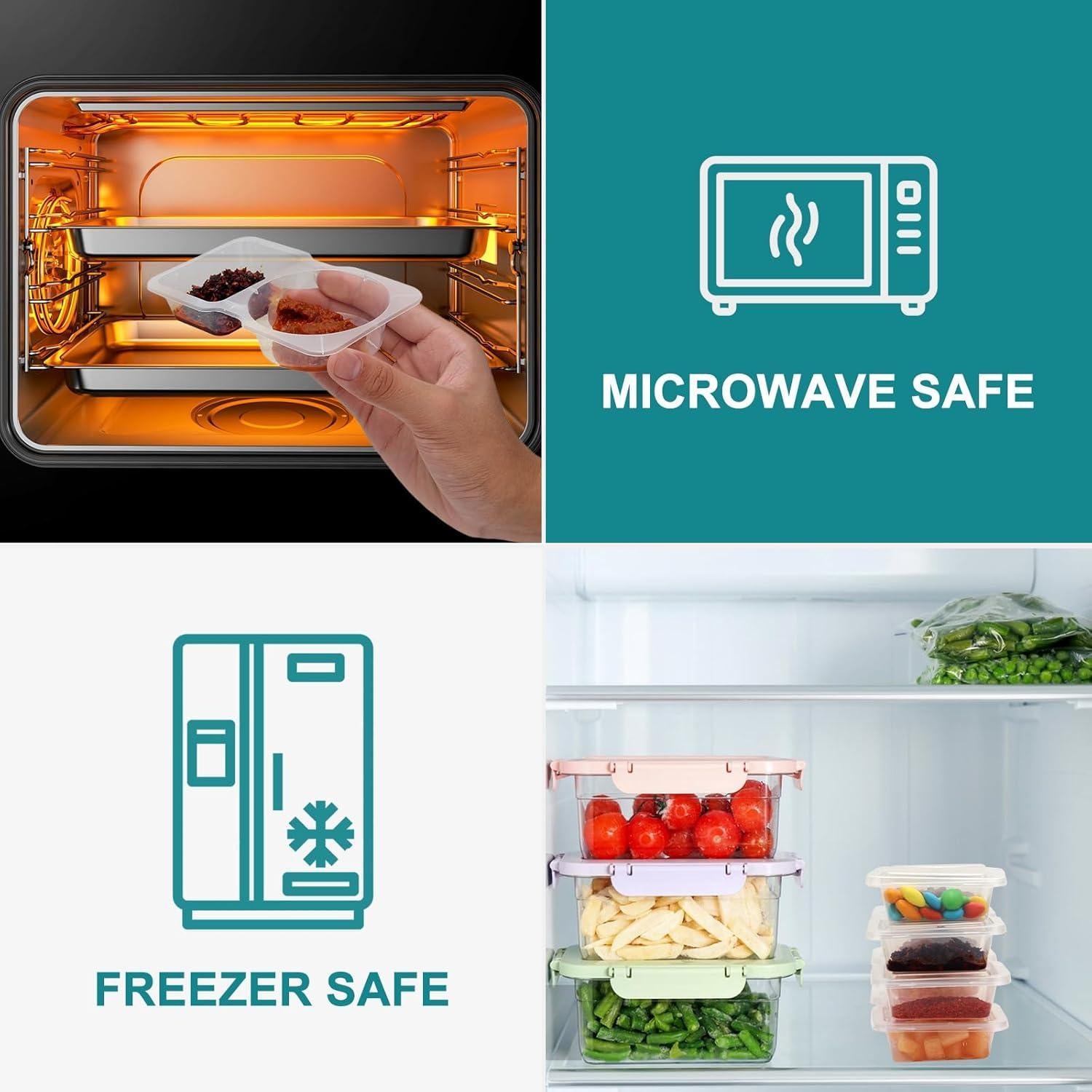 Paquete de 40 Contenedores Reutilizables XeuoPak 130ml Sin BPA