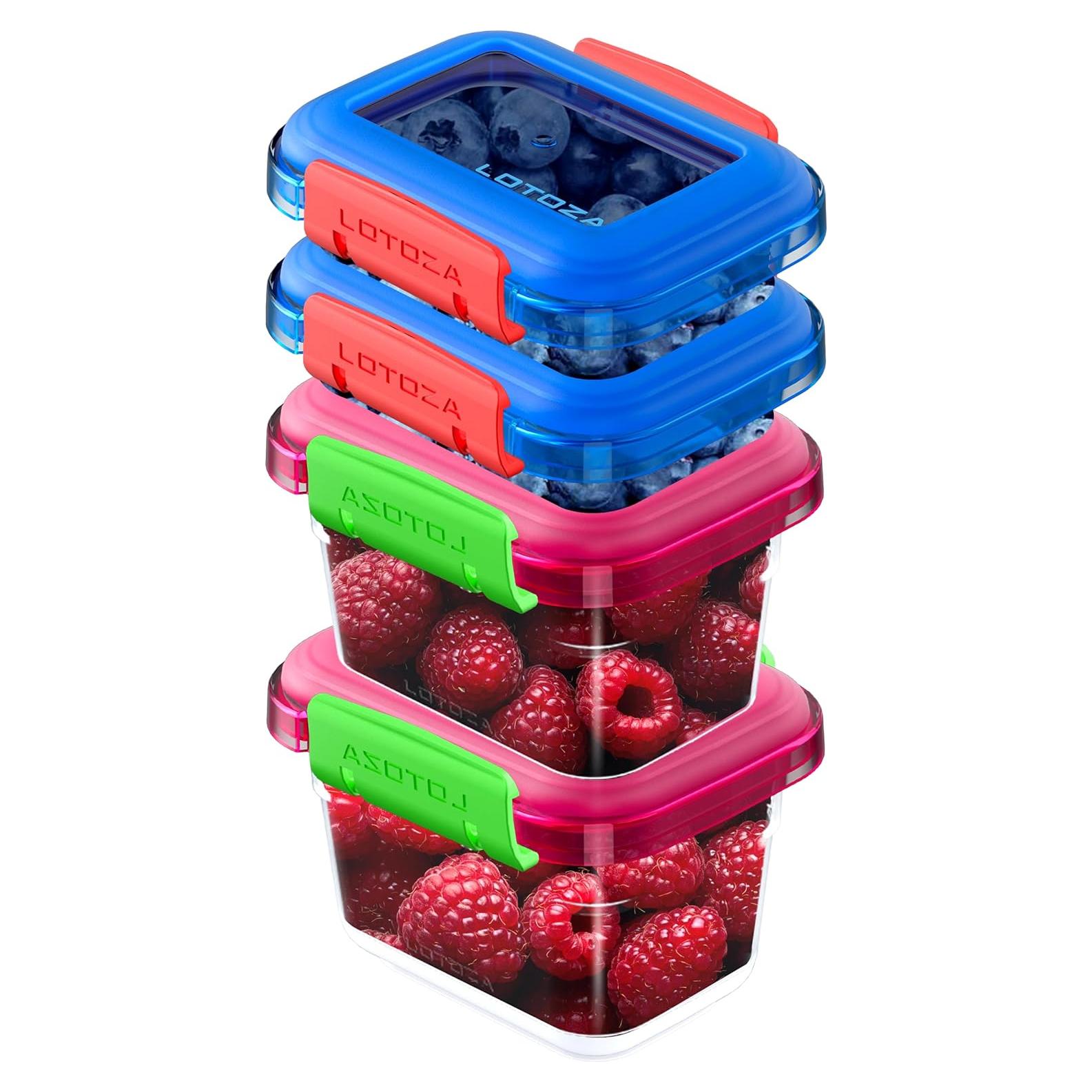 Contenedores de Almacenamiento de Alimentos YI WU 4 Piezas 355ml 148ml