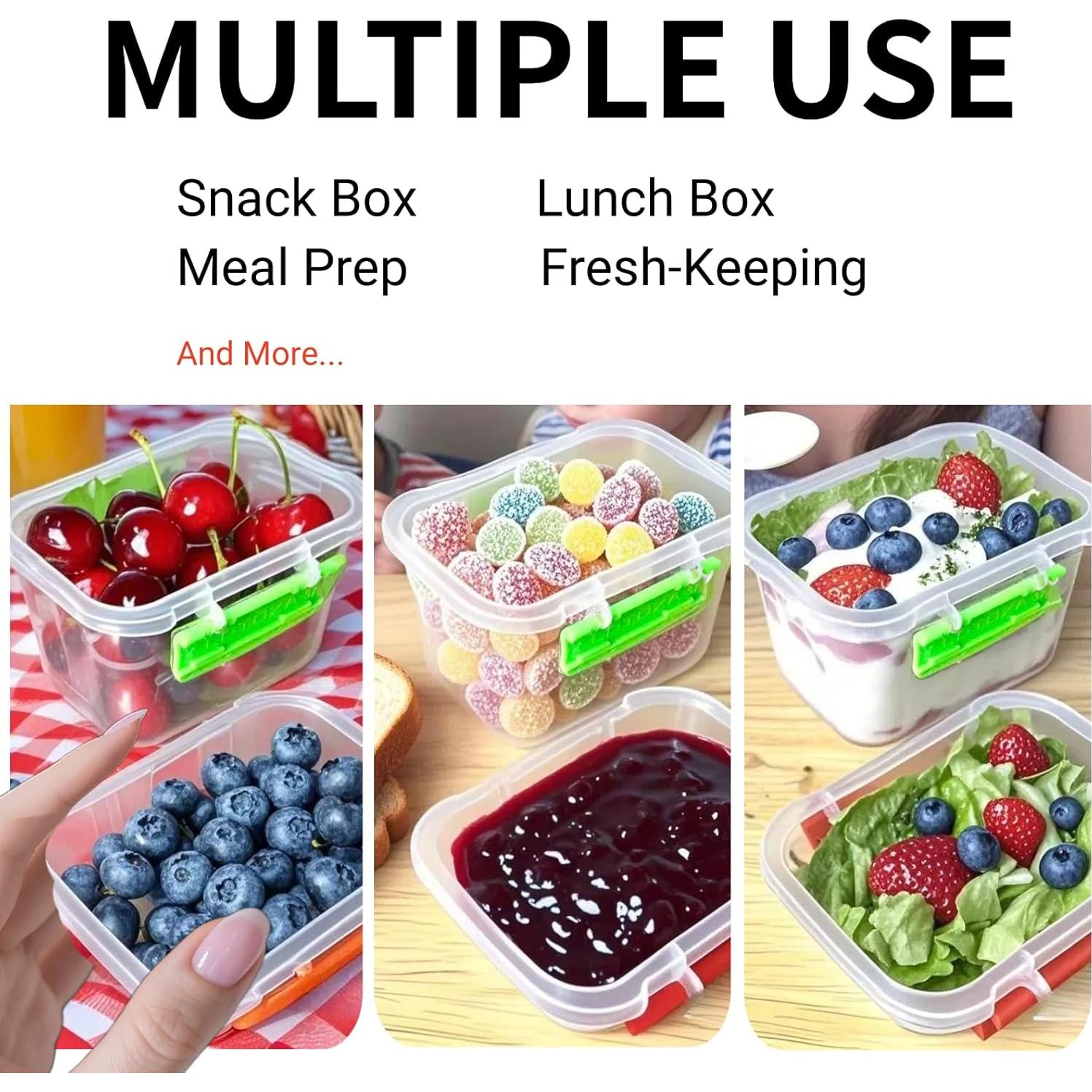 Contenedores de Almacenamiento de Alimentos YI WU 4 Piezas 355ml 148ml