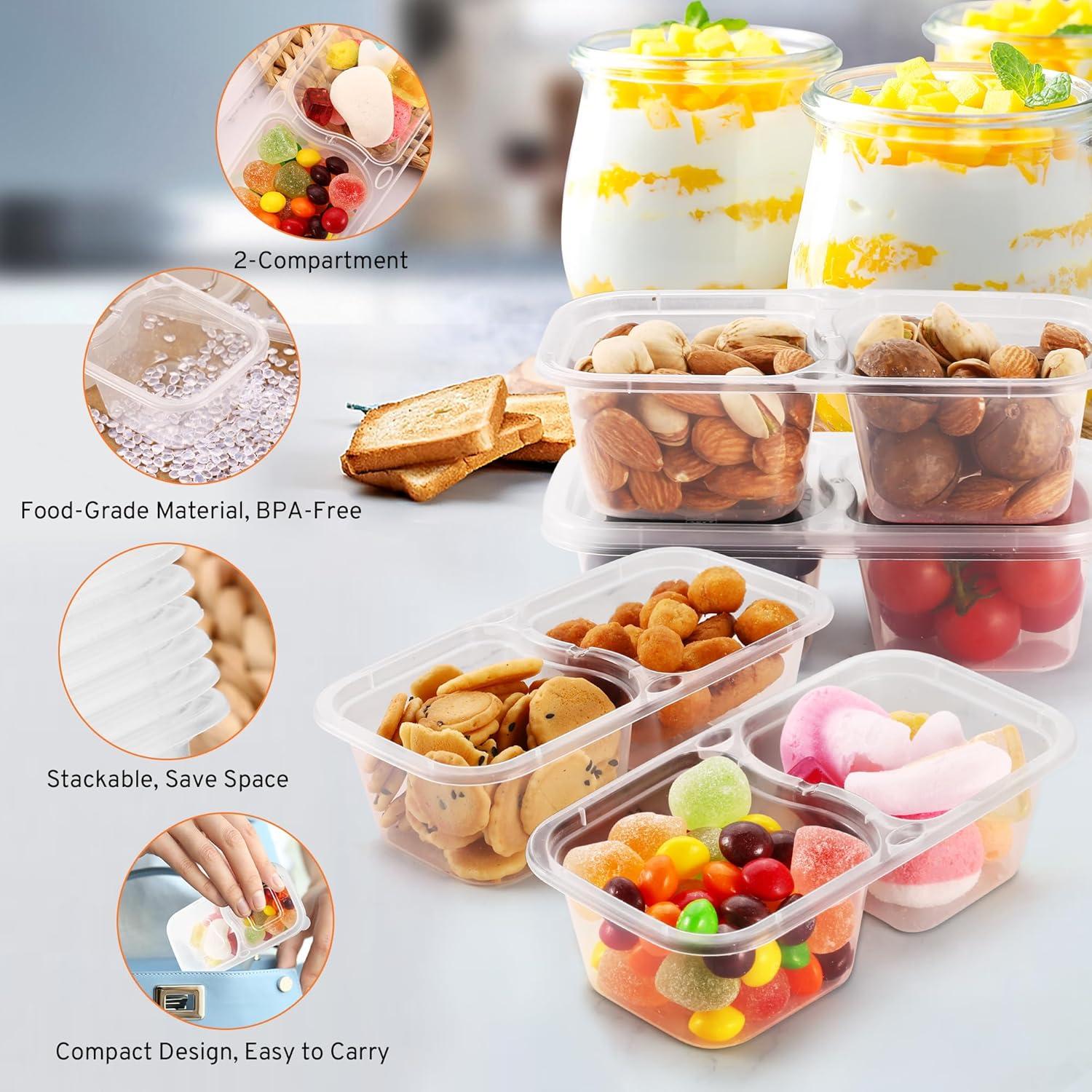 Set de 20 Contenedores de Snacks WEST STORY, Transparente, 2.54cm