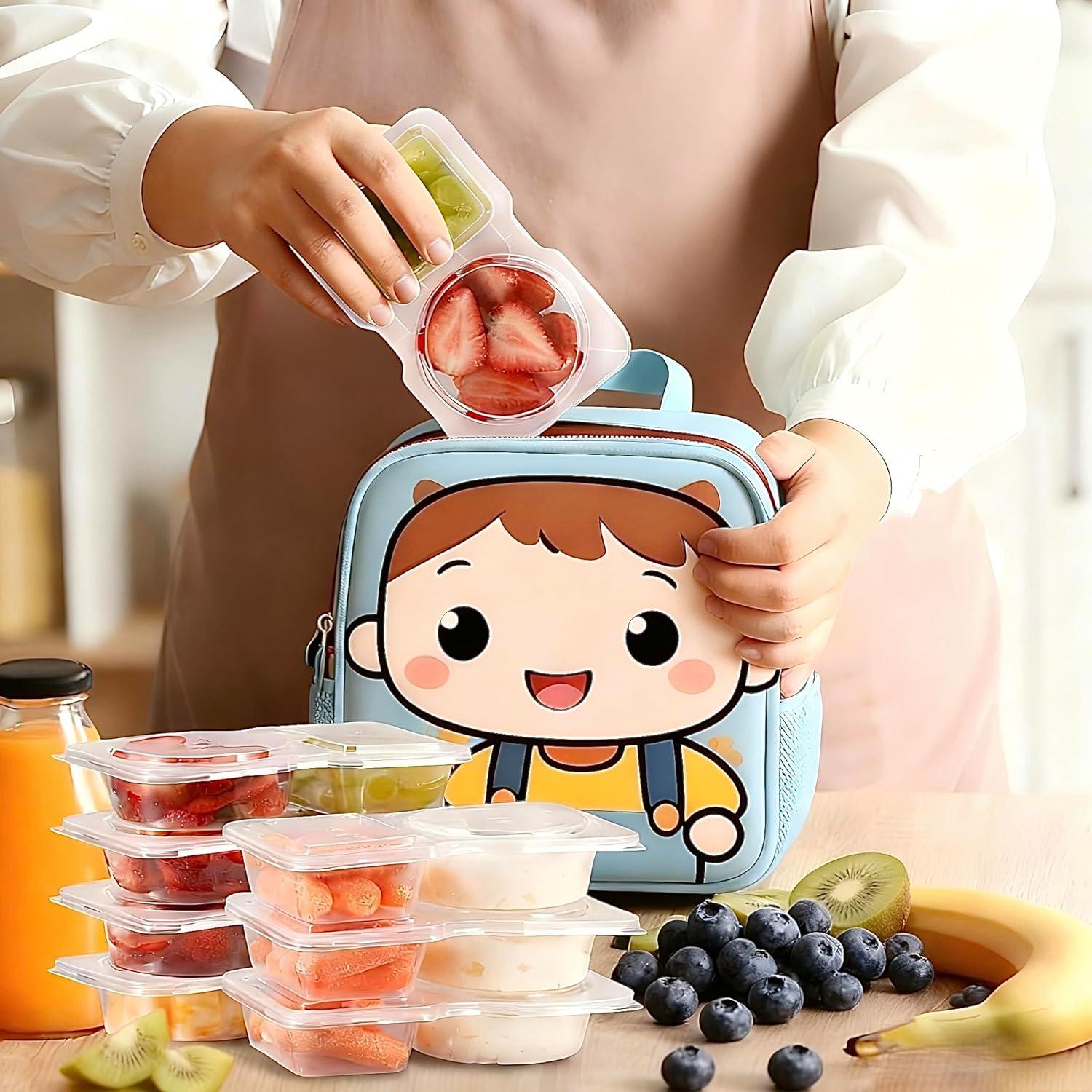 Contenedores de Snack Reutilizables MICNOI 20 Piezas Sin BPA