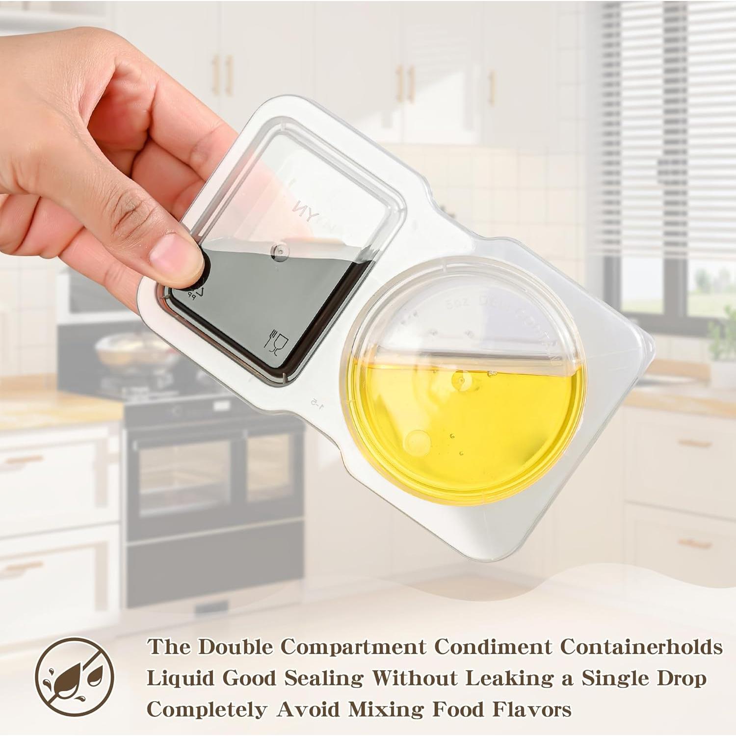 20 Contenedores de Snack Reutilizables Ajoblancon 14x8.5cm