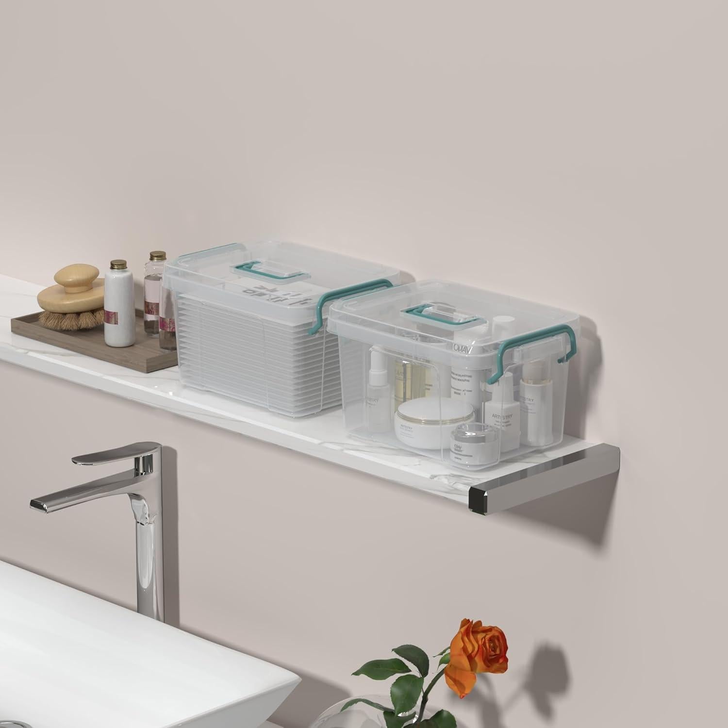 Paquete de 7 Cajas de Almacenamiento Covetree 4.73L Apilables