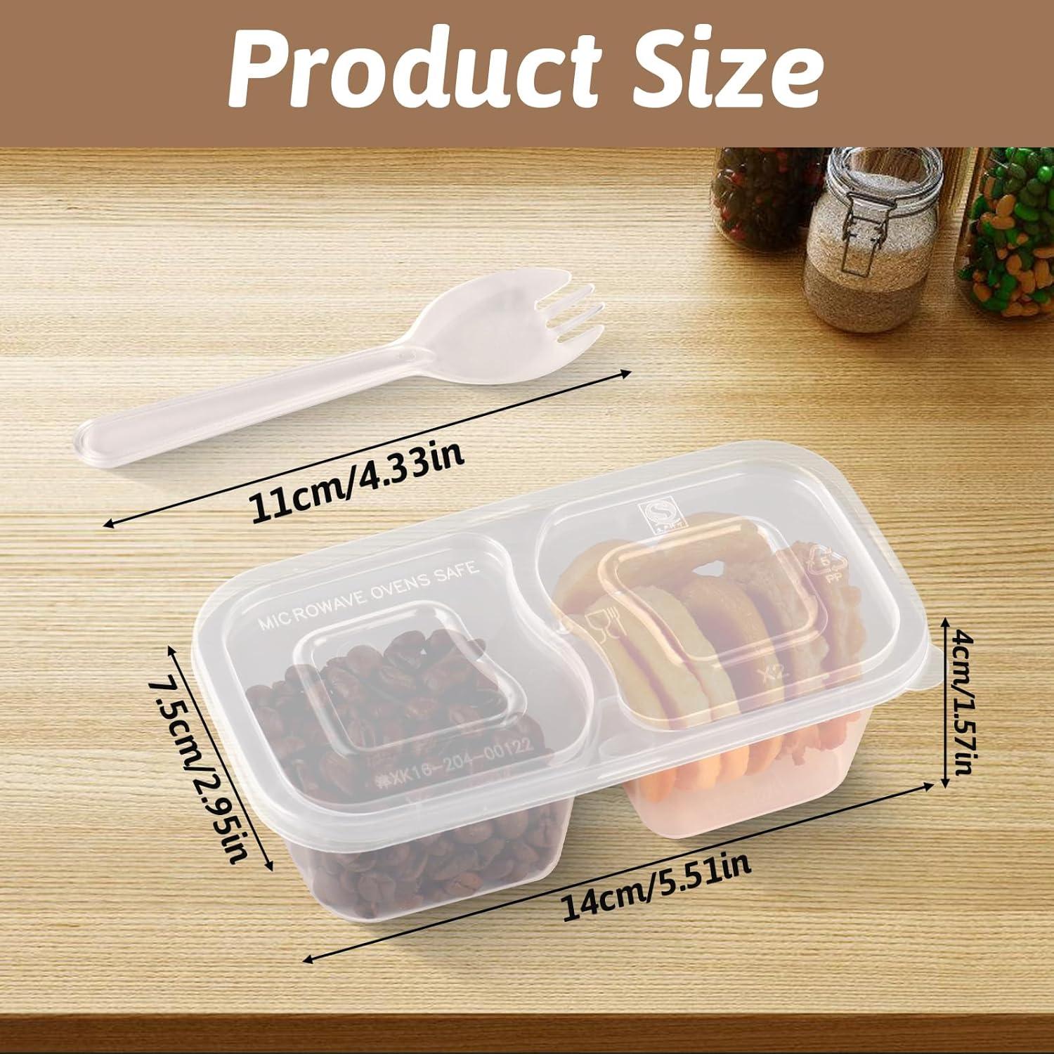 Set de 24 Contenedores de Snack Doble Compartimento CXIIPOL