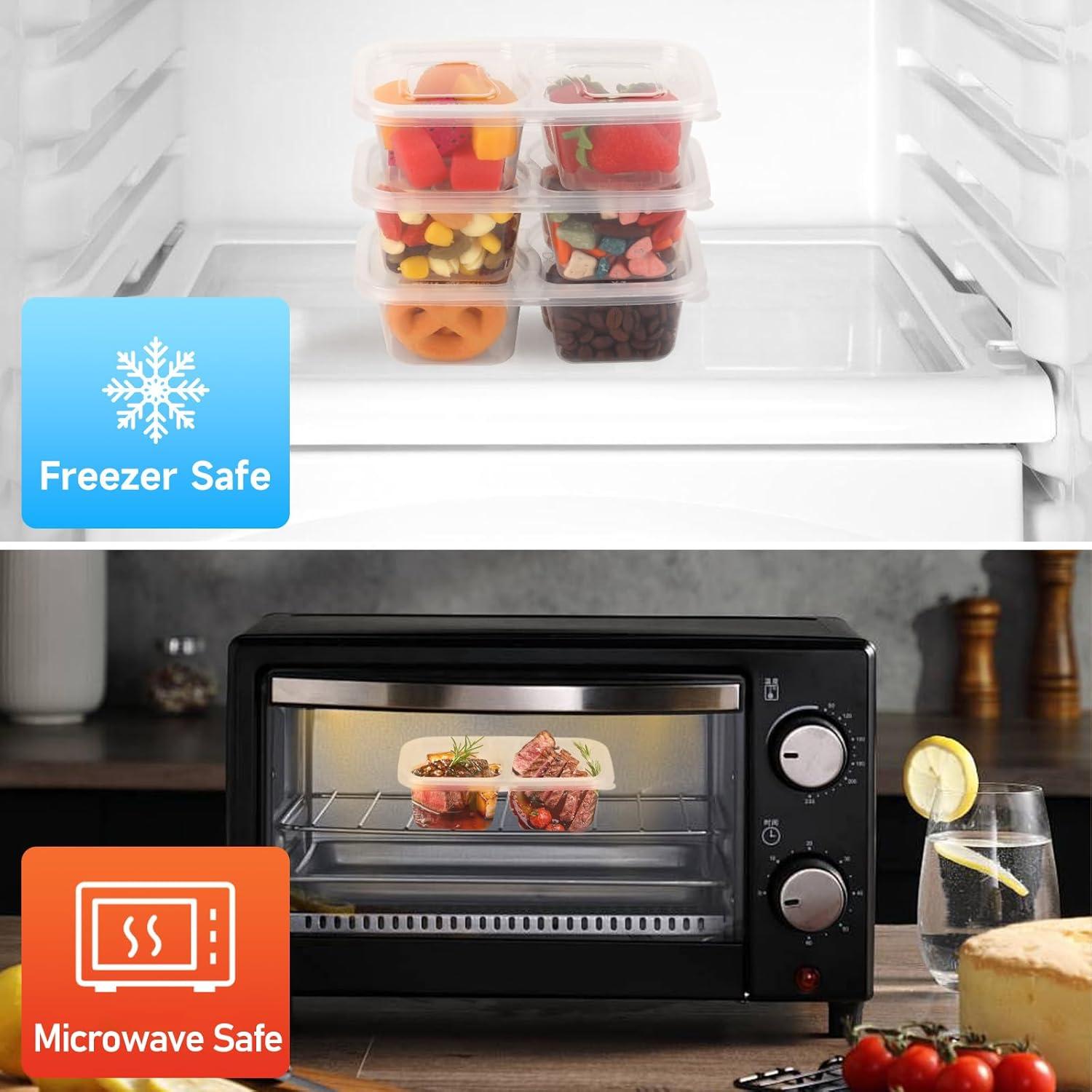 Set de 24 Contenedores de Snack Doble Compartimento CXIIPOL