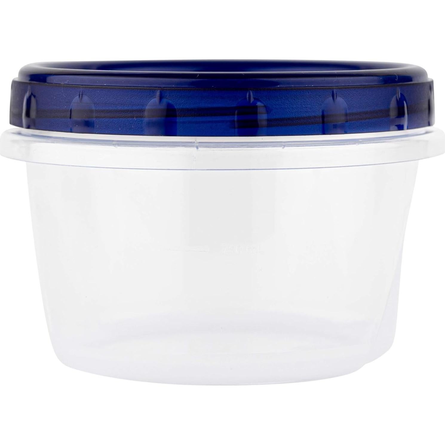Contenedores Deli Plasticpro 113ml con Tapa Azul - 6 Piezas