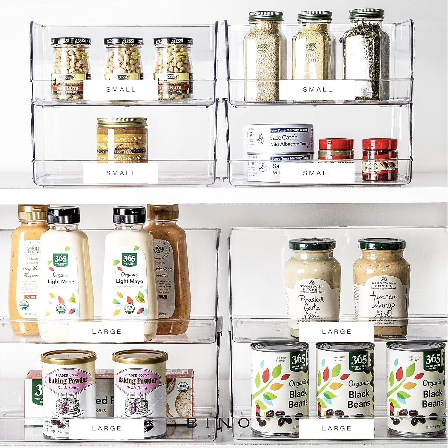 Cajas de Almacenamiento Apilables BINO Medianas 23.6x12.2x10.4 cm