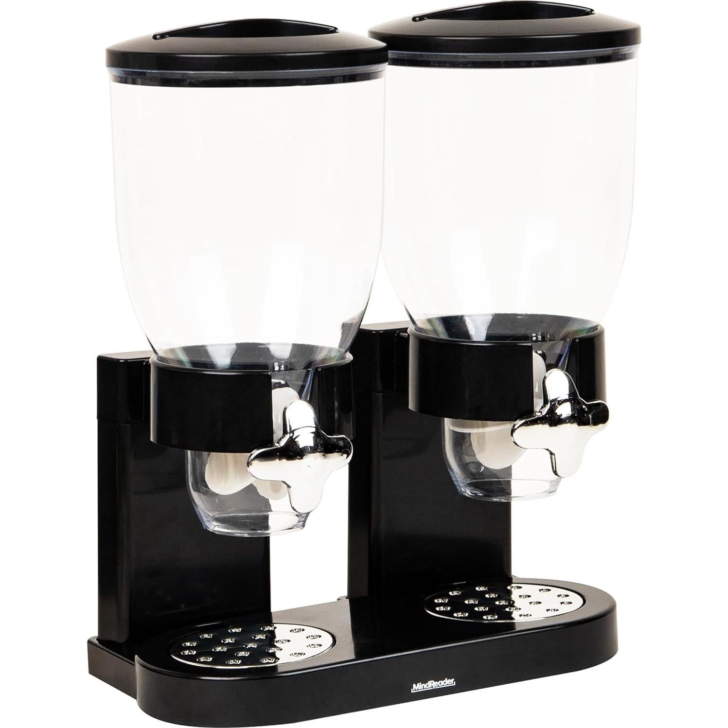 Dispensador de Cereal Doble Mind Reader 2x3.5L Hermético Negro
