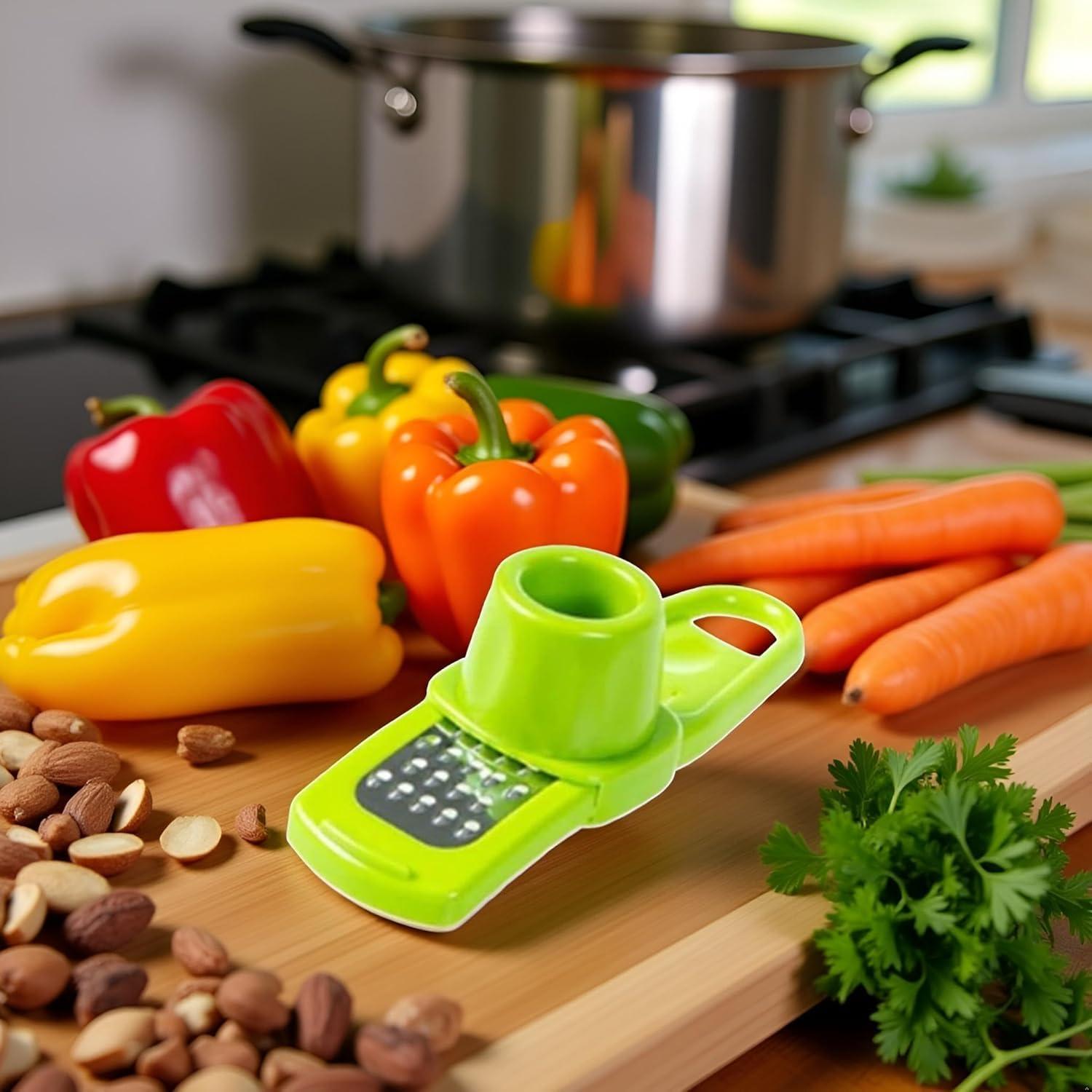 Rallador Mini Multifuncional Yxinjy Verde - Picador Manual