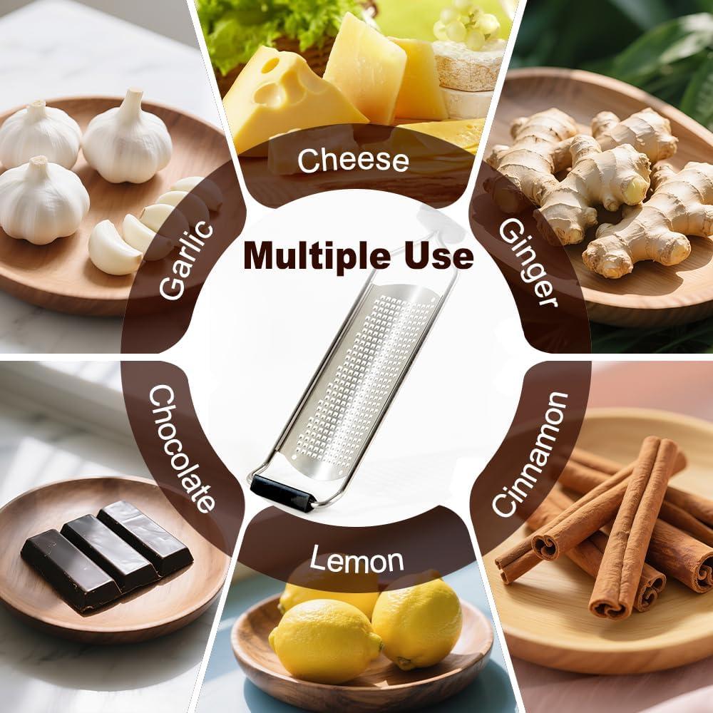 Rallador de Acero Inoxidable Anddgrous con Mango Antideslizante