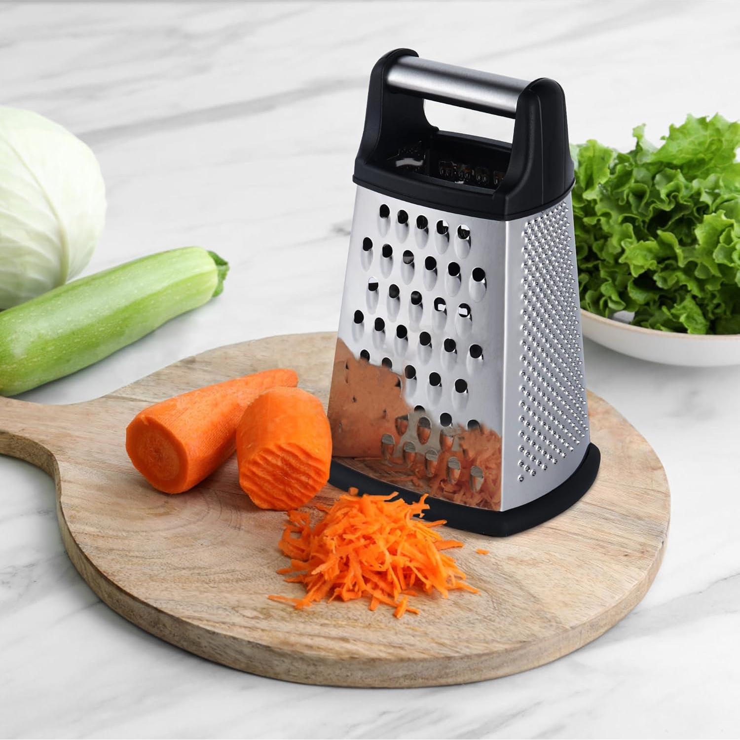 Rallador de Queso Profesional Kaishun Acero Inoxidable 4 Lados