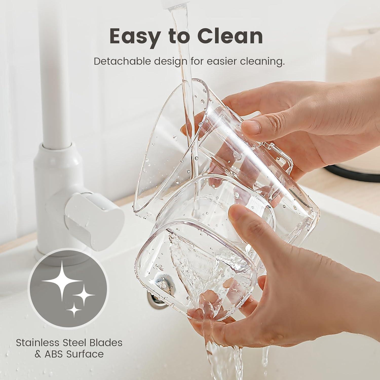 Rallador de Queso Rotativo Emojoy 5 en 1 con Base de Succión