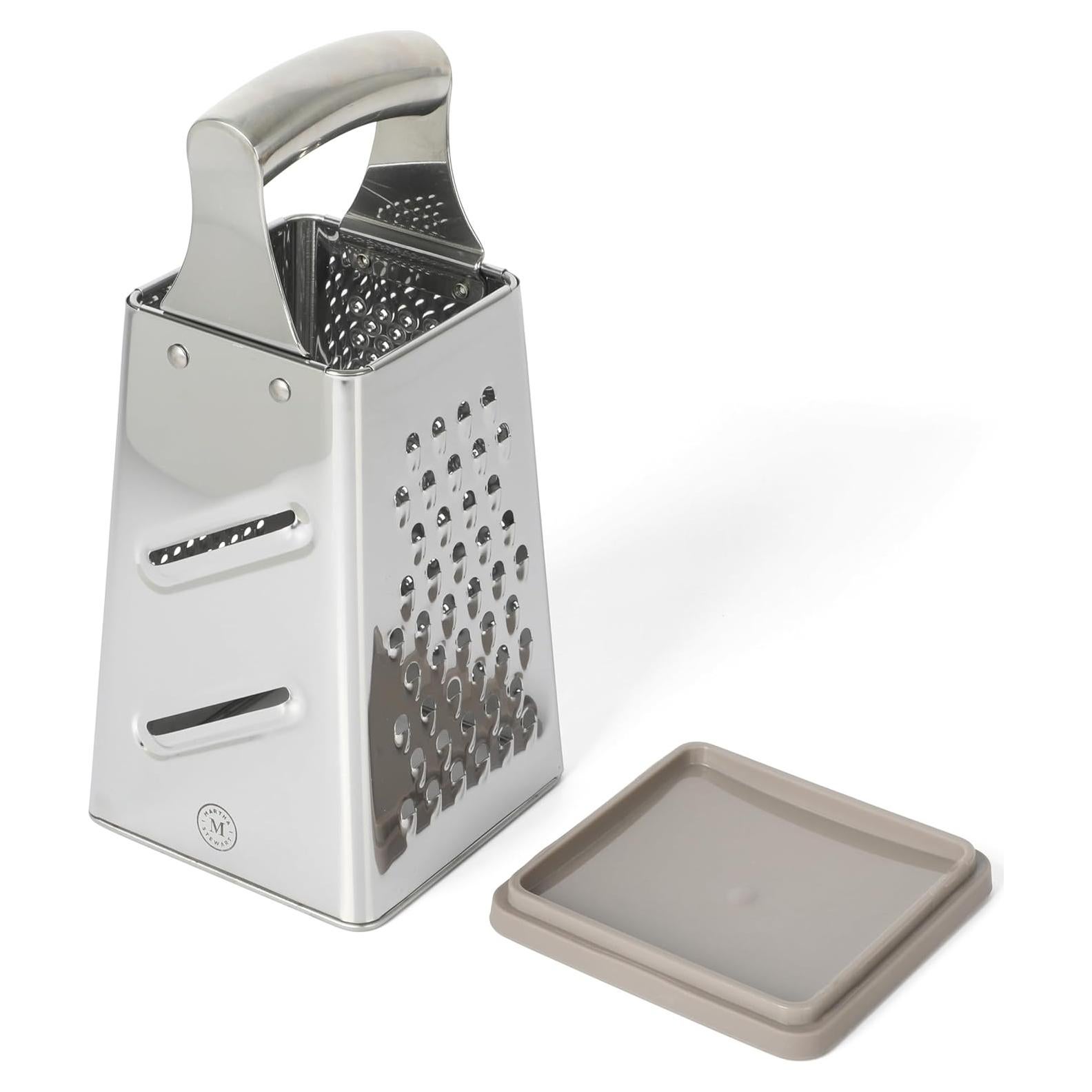 Rallador de caja de acero inoxidable Martha Stewart 25 cm