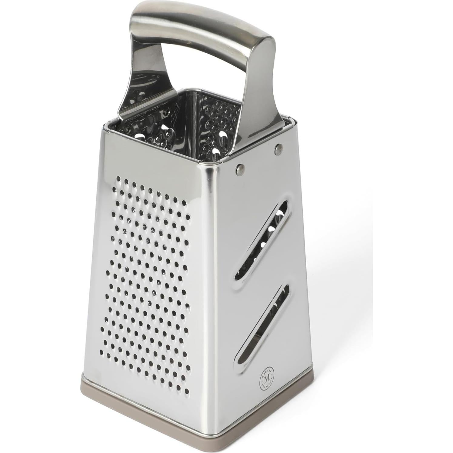 Rallador de caja de acero inoxidable Martha Stewart 25 cm
