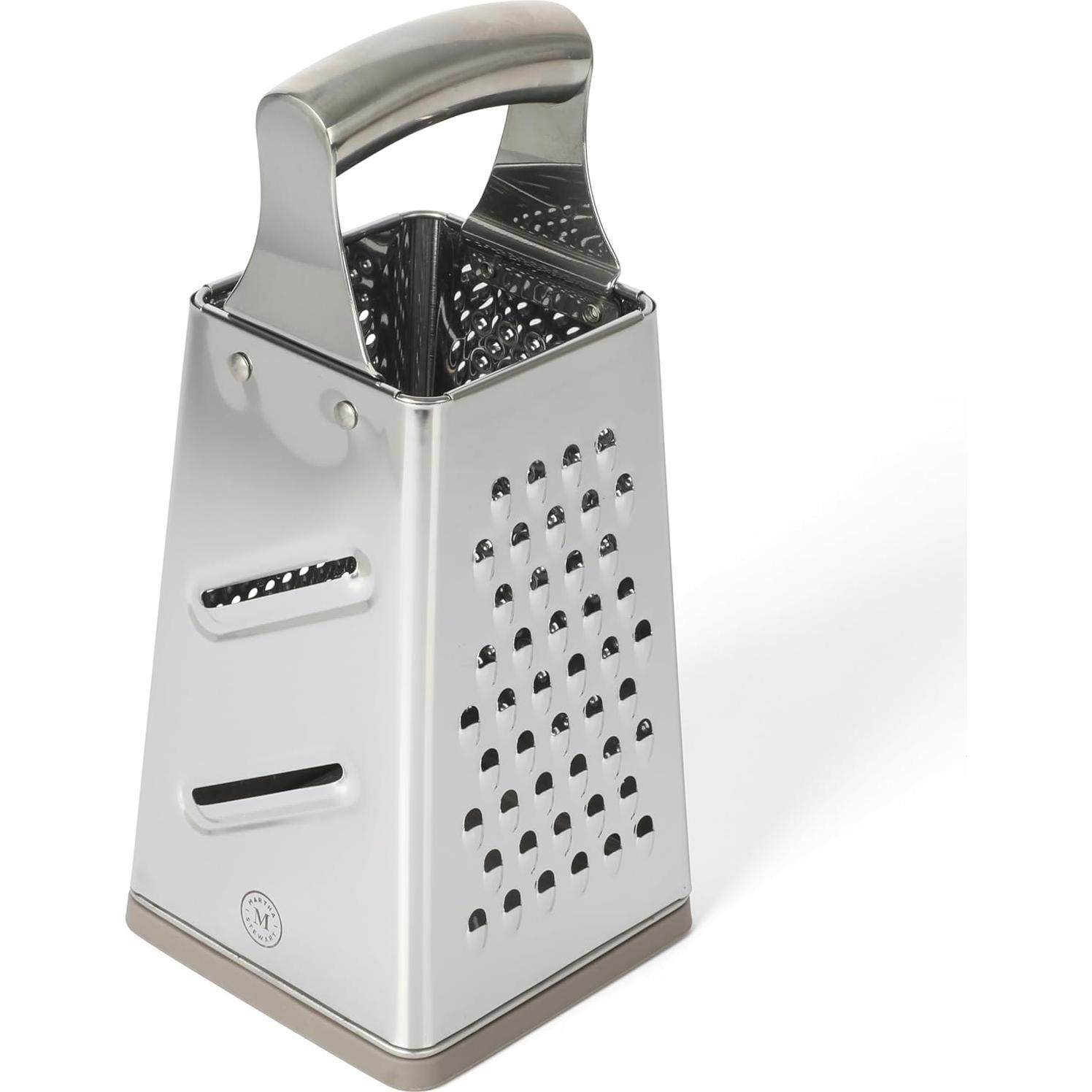 Rallador de caja de acero inoxidable Martha Stewart 25 cm
