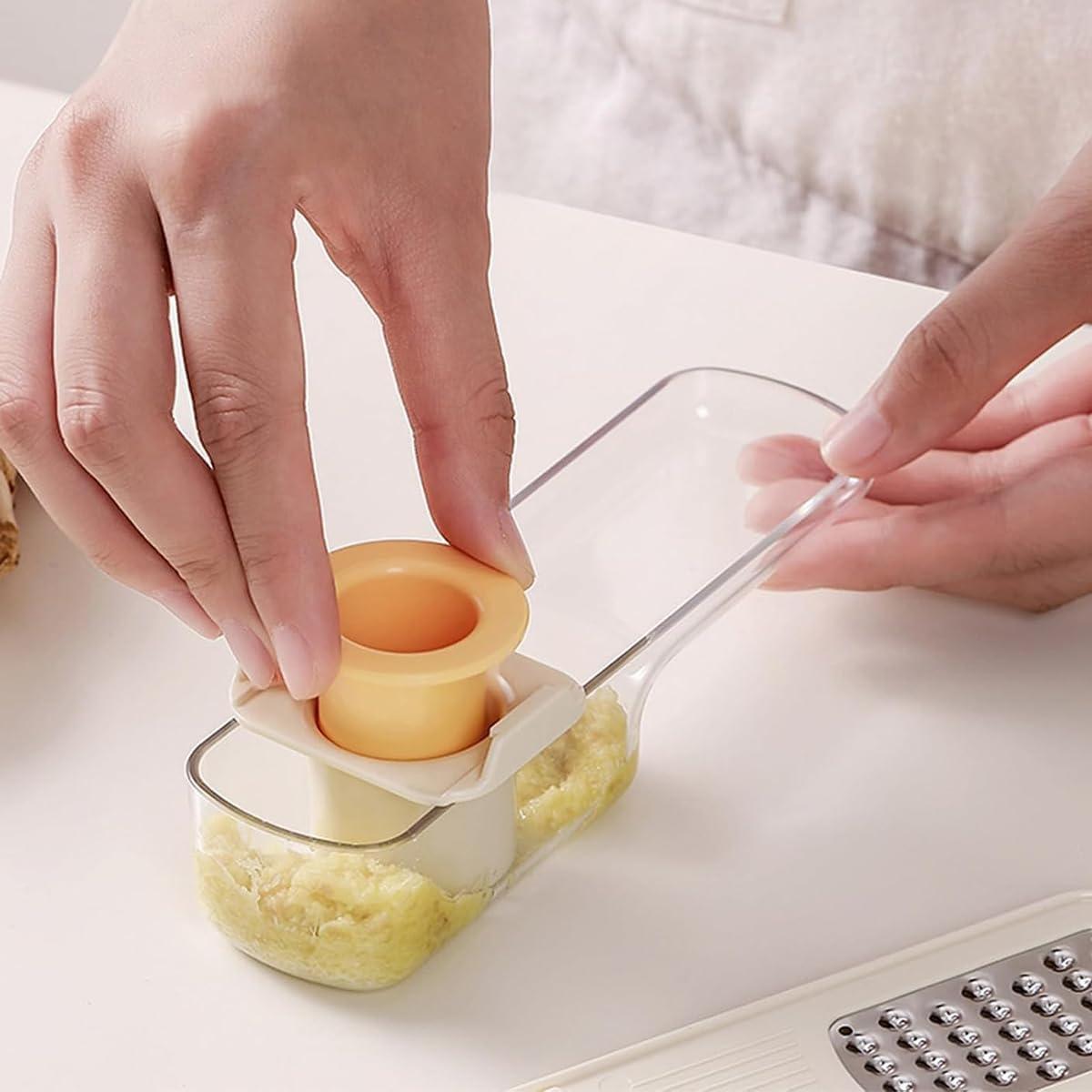 Picador de Ajo Multifuncional Genérico 3 en 1 - Cortador Mandolina