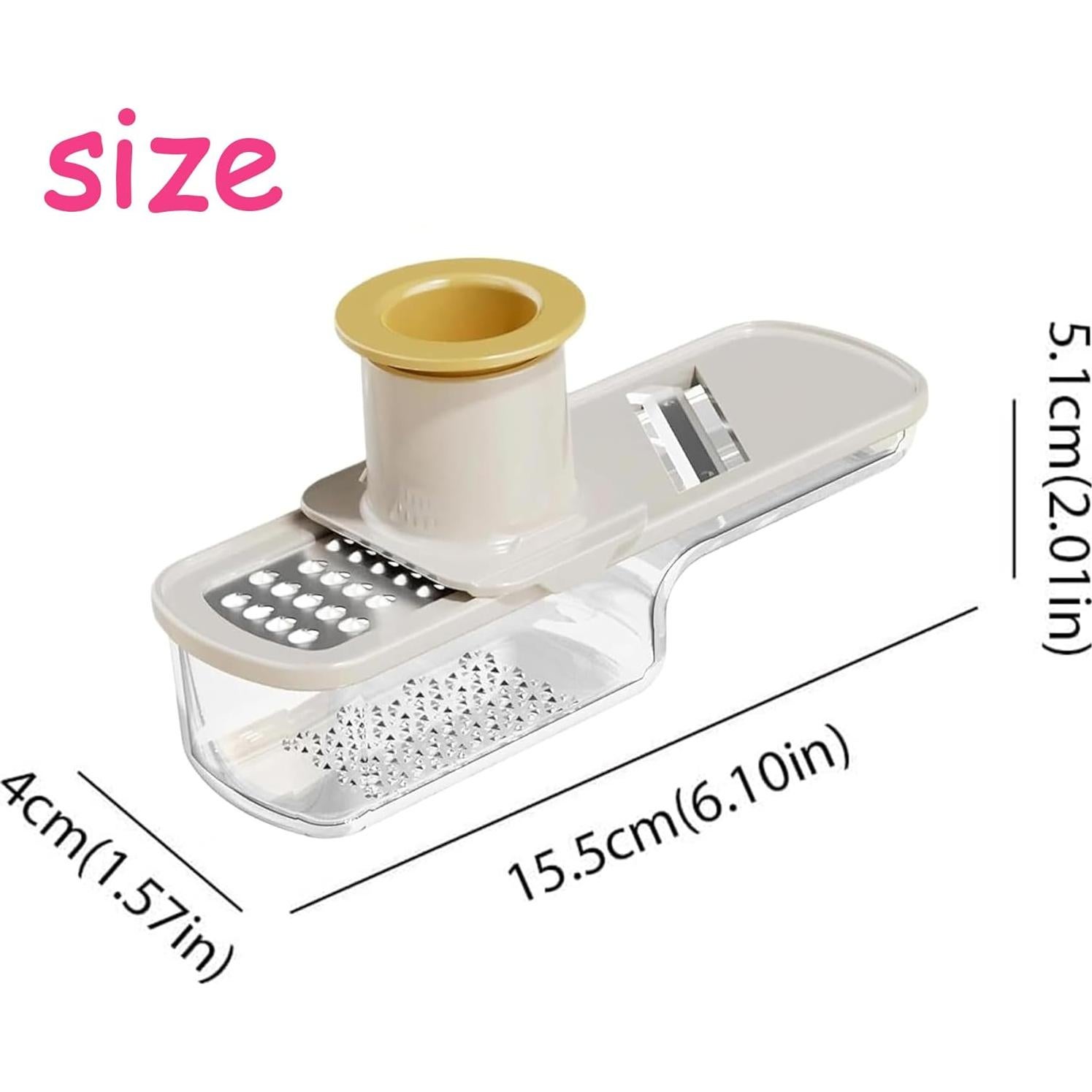 Picador de Ajo Multifuncional Genérico 3 en 1 - Cortador Mandolina