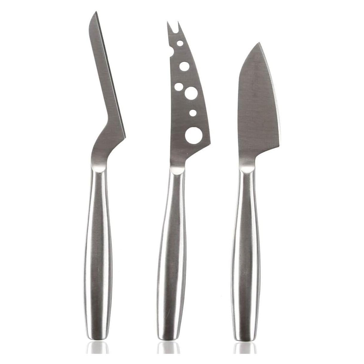 Juego de 3 cuchillos de queso BOSKA - Acero inoxidable - Apto lavavajillas