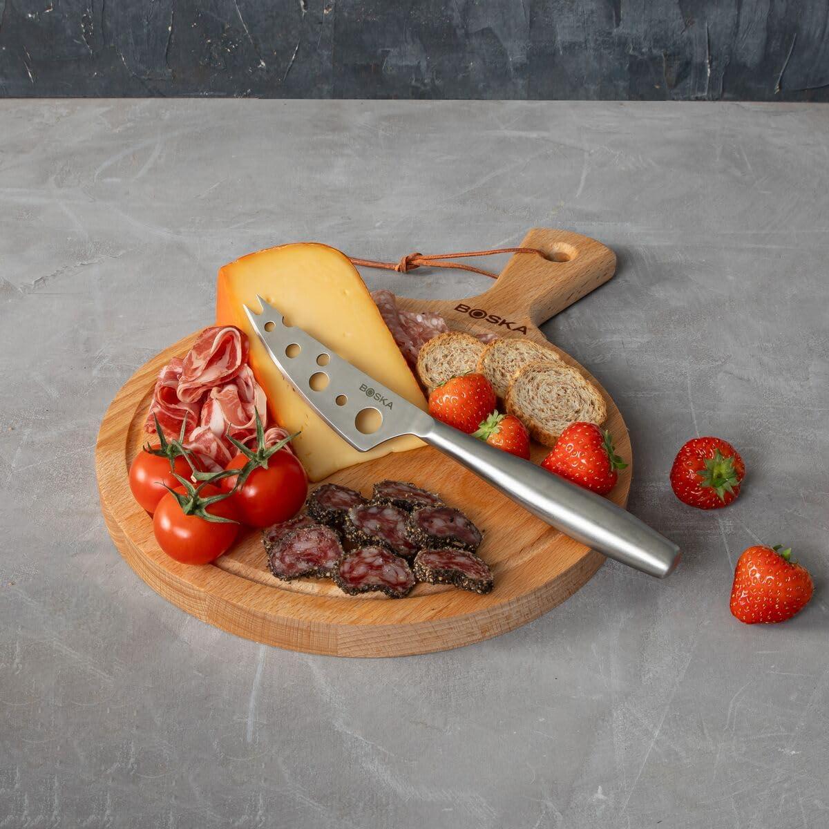 Juego de 3 cuchillos de queso BOSKA - Acero inoxidable - Apto lavavajillas