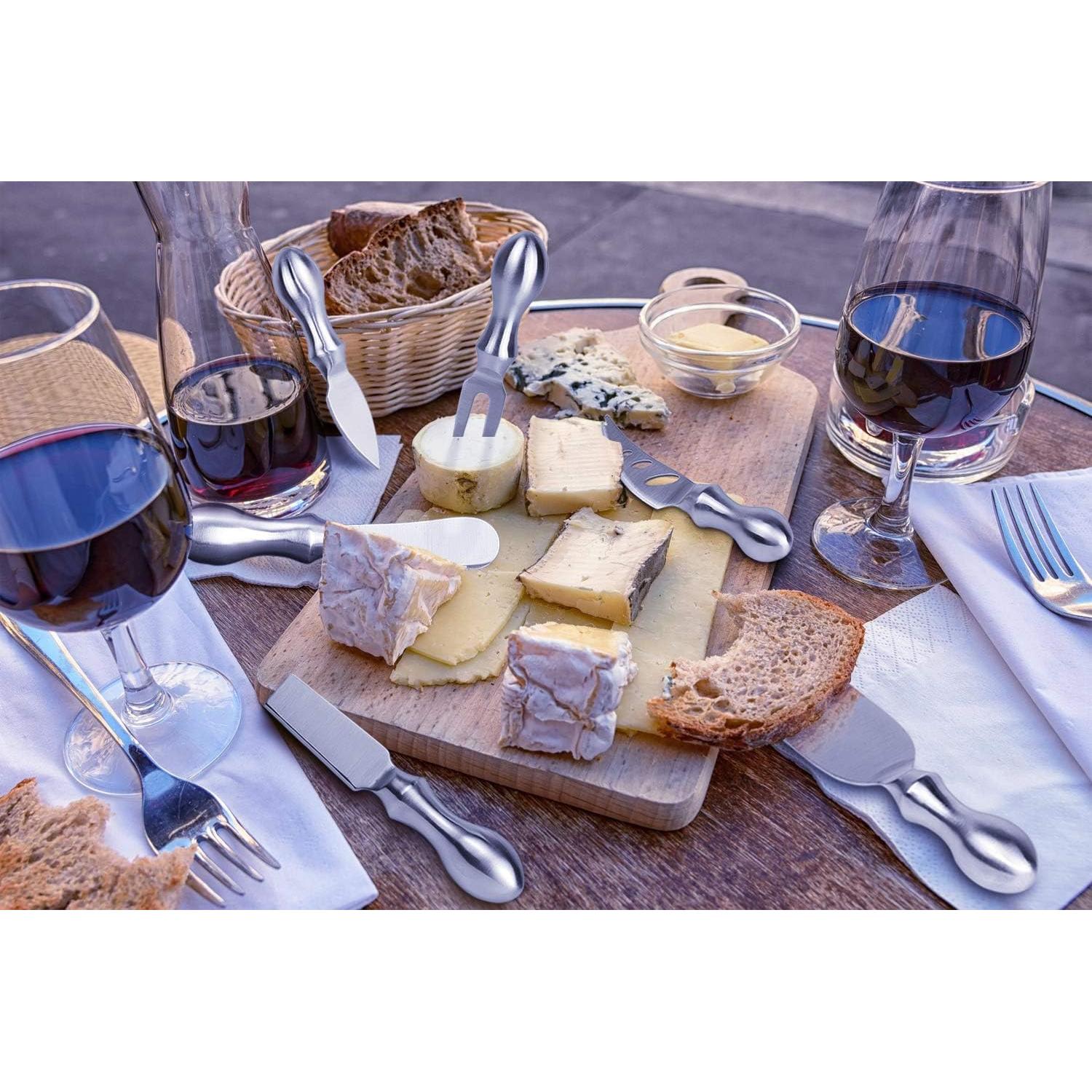 Juego de Cuchillos para Queso WoneNice 6 Piezas Acero Inoxidable