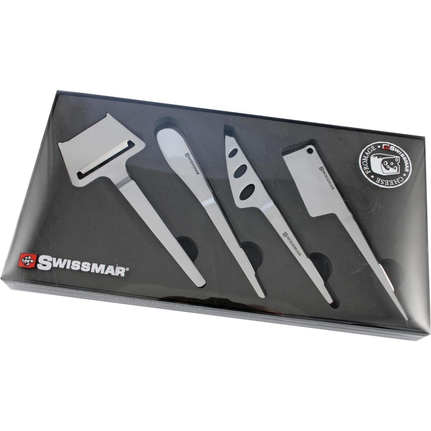 Juego de cuchillos para queso Swissmar 4 piezas acero inoxidable