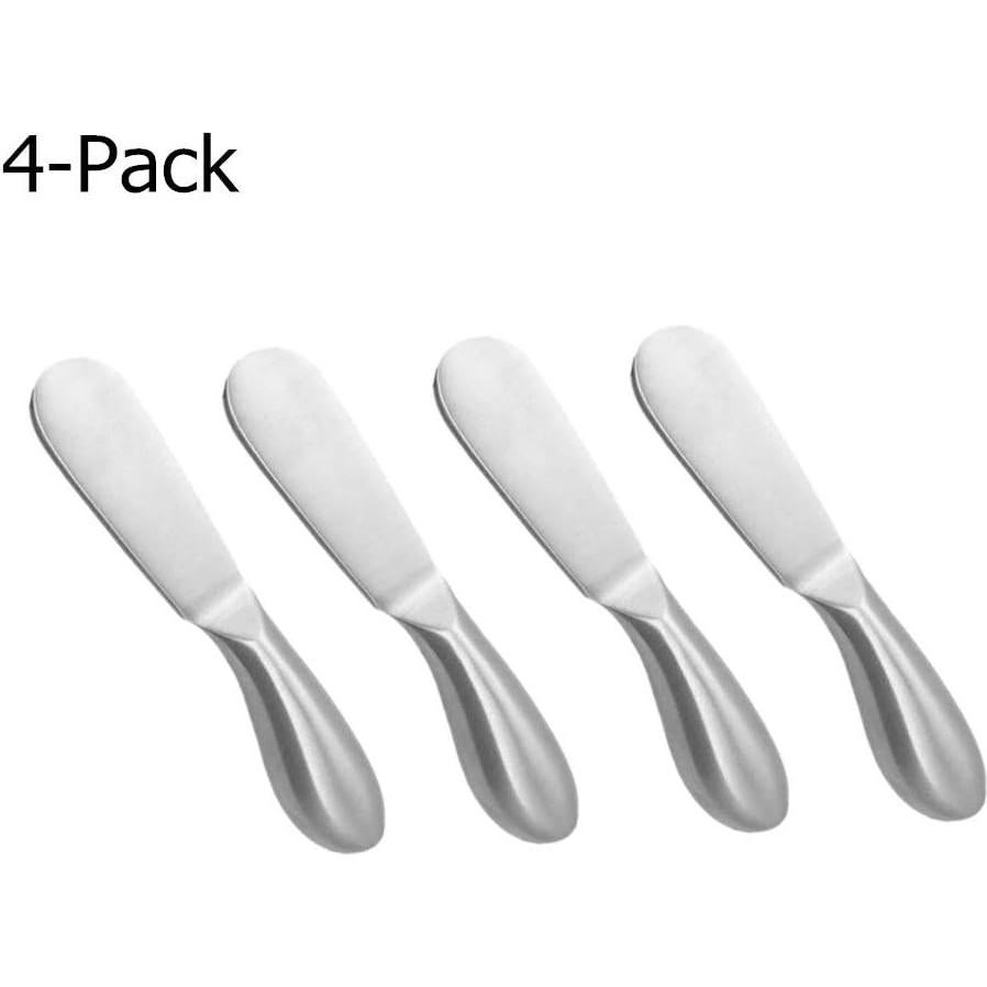 Juego de 4 cuchillos para untar Accfore - Acero inoxidable
