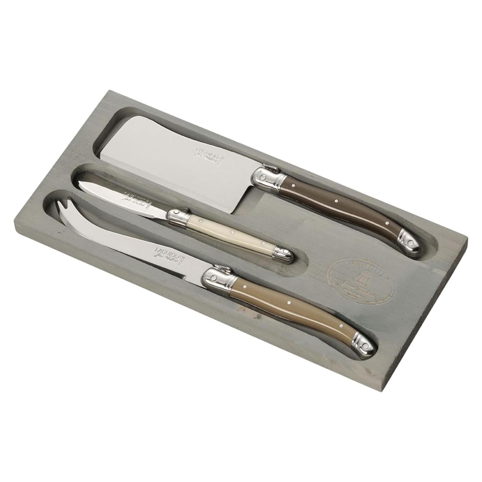 Juego de cuchillos de queso Jean Dubost Laguiole 3 piezas