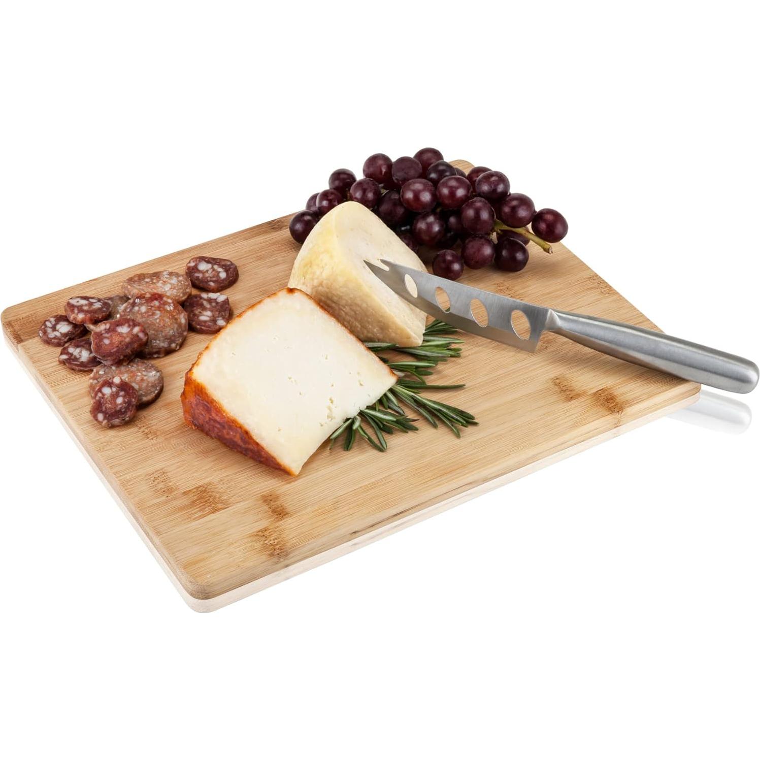 Tablero de Queso de Bambú True Appetize con Cuchillo Inoxidable