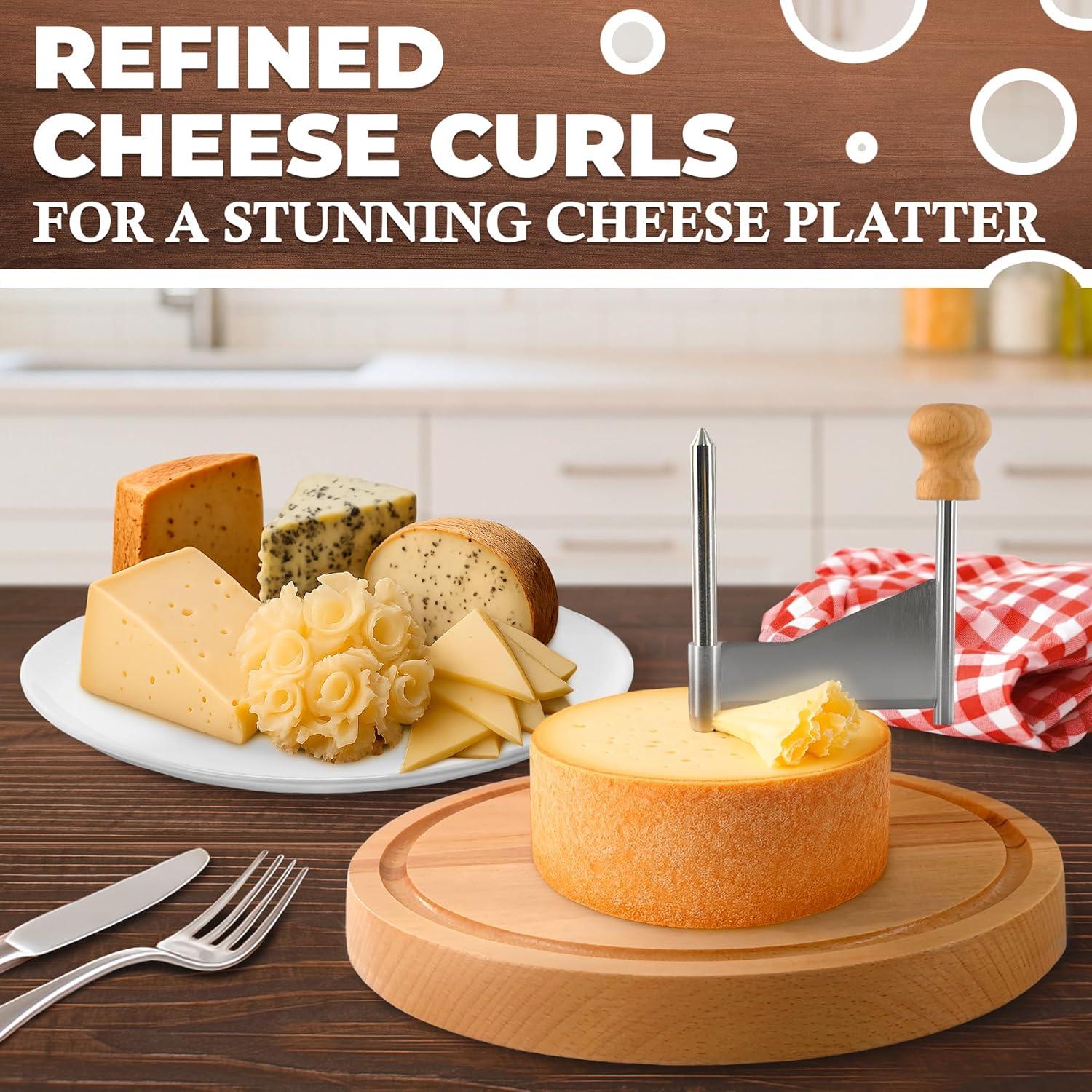 Rallador de Queso Girolle V TOWER de Acero Inoxidable y Madera