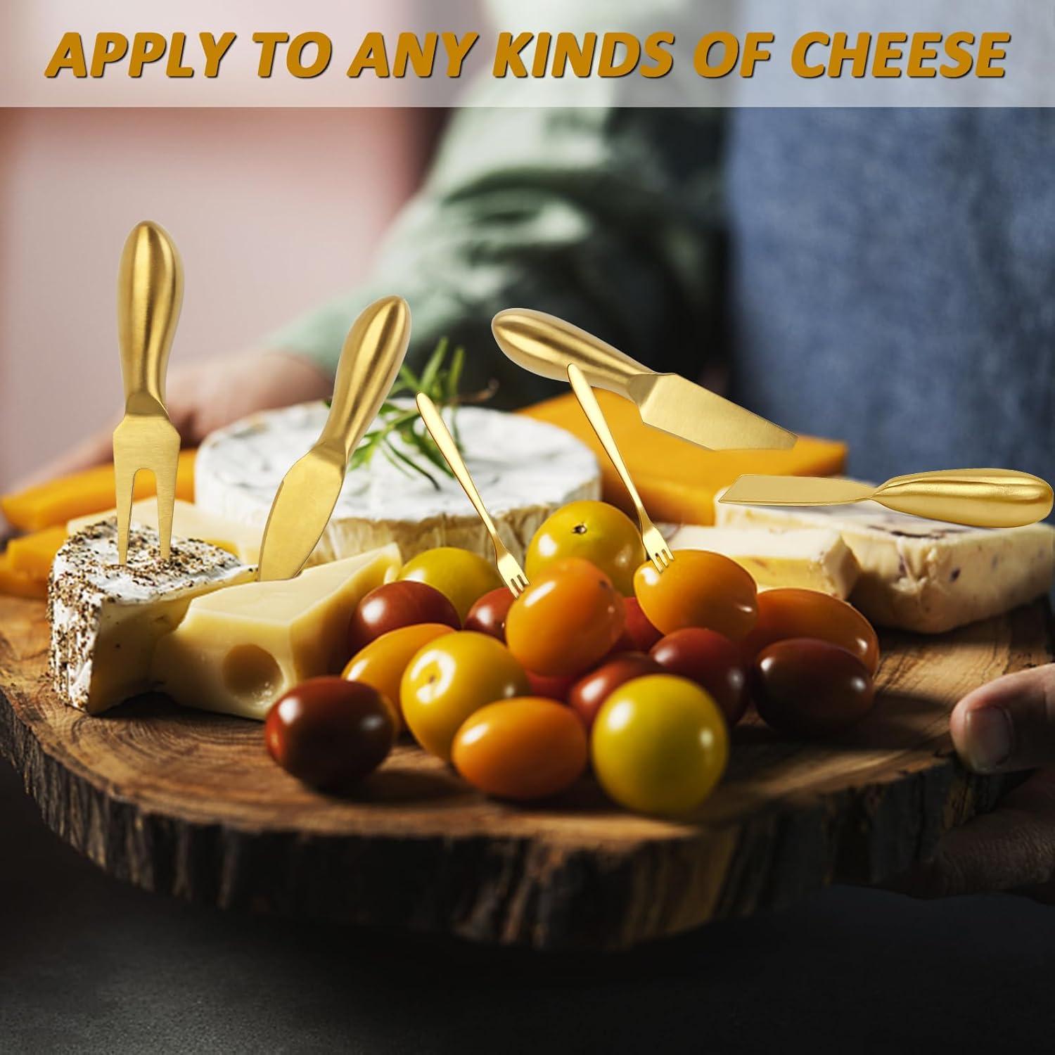 Juego de 18 Accesorios para Charcutería YECERCAN Dorado