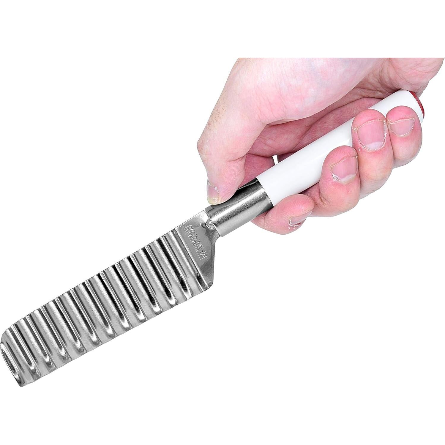 Cuchillo de Queso Seki Japón 10 cm Acero Inoxidable Ondulado