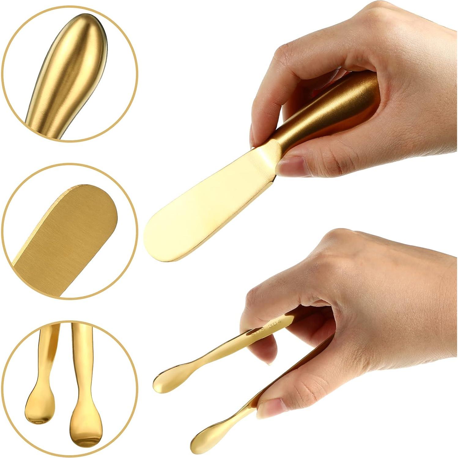 Juego de 6 Cuchillos y Pinzas de Acero Inoxidable Honoson