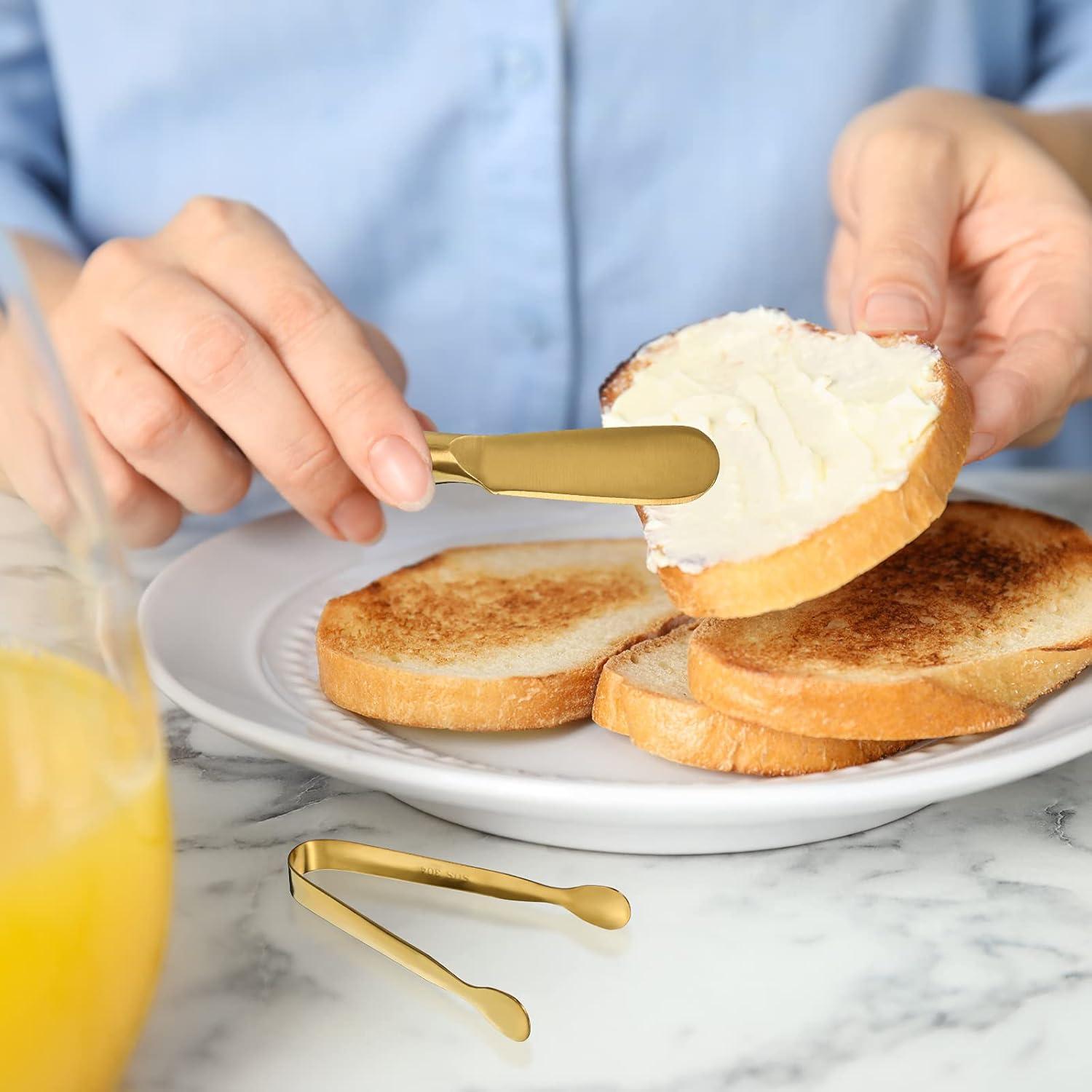 Juego de 6 Cuchillos y Pinzas de Acero Inoxidable Honoson