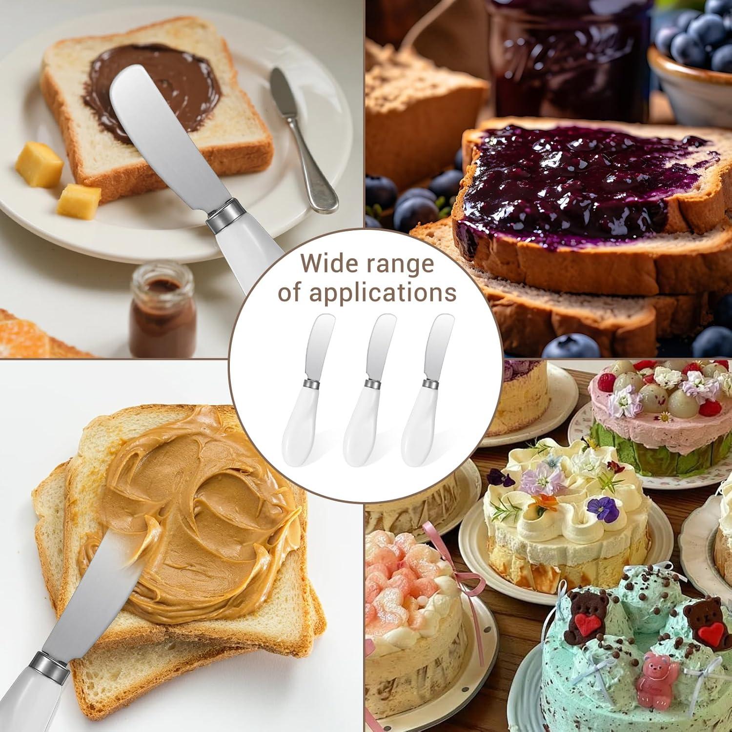 Juego de 3 cuchillos para mantequilla Elantales acero inoxidable