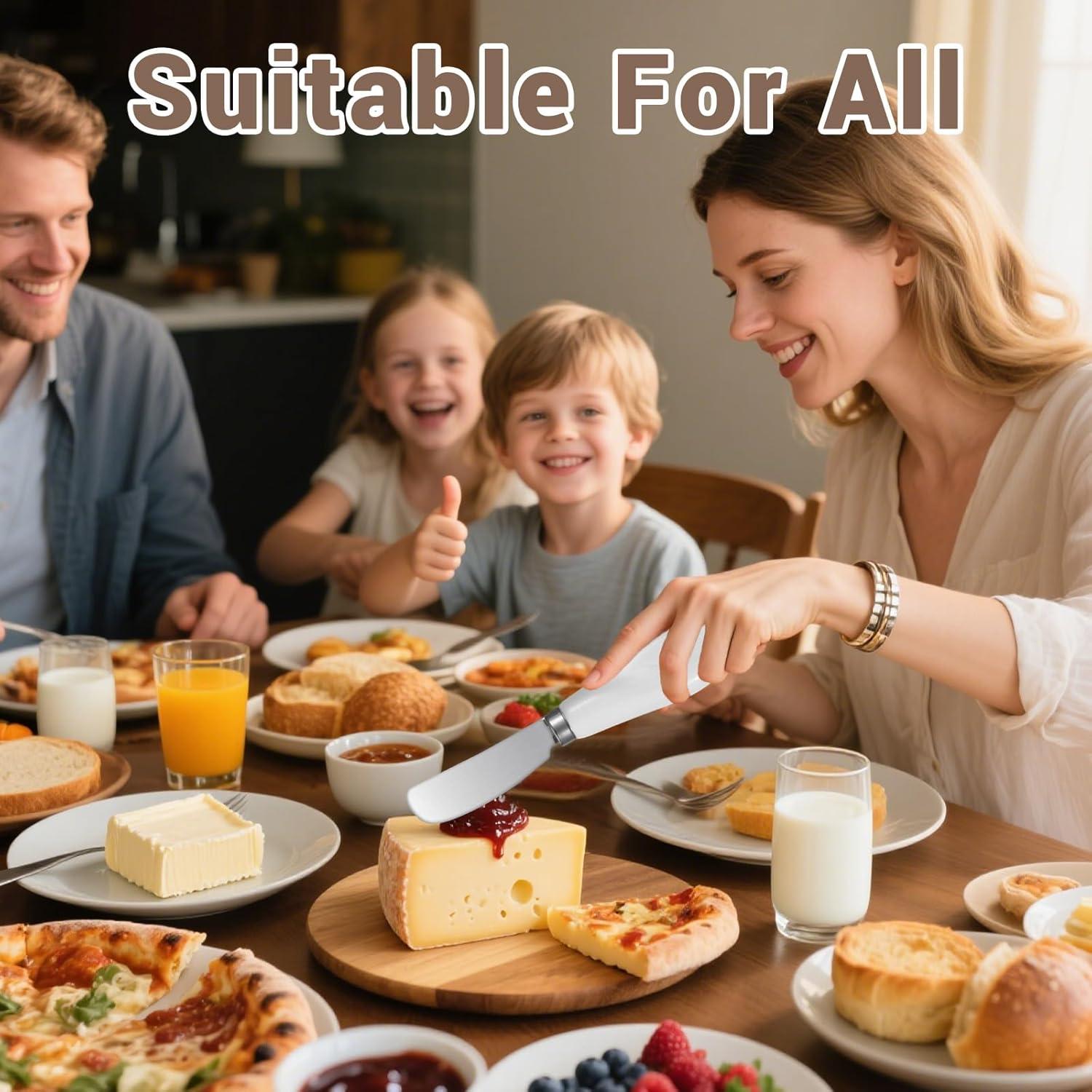 Juego de 3 cuchillos para mantequilla Elantales acero inoxidable