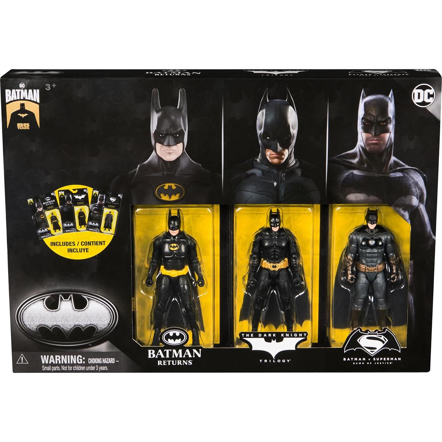 Figuras de Acción Batman 85 Aniversario 3-Pack Spin Master