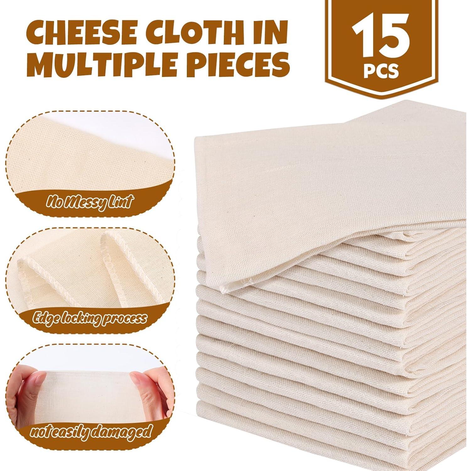 15 Paños de Queso Orgánico FUMILE 50.8x50.8 cm Reutilizables