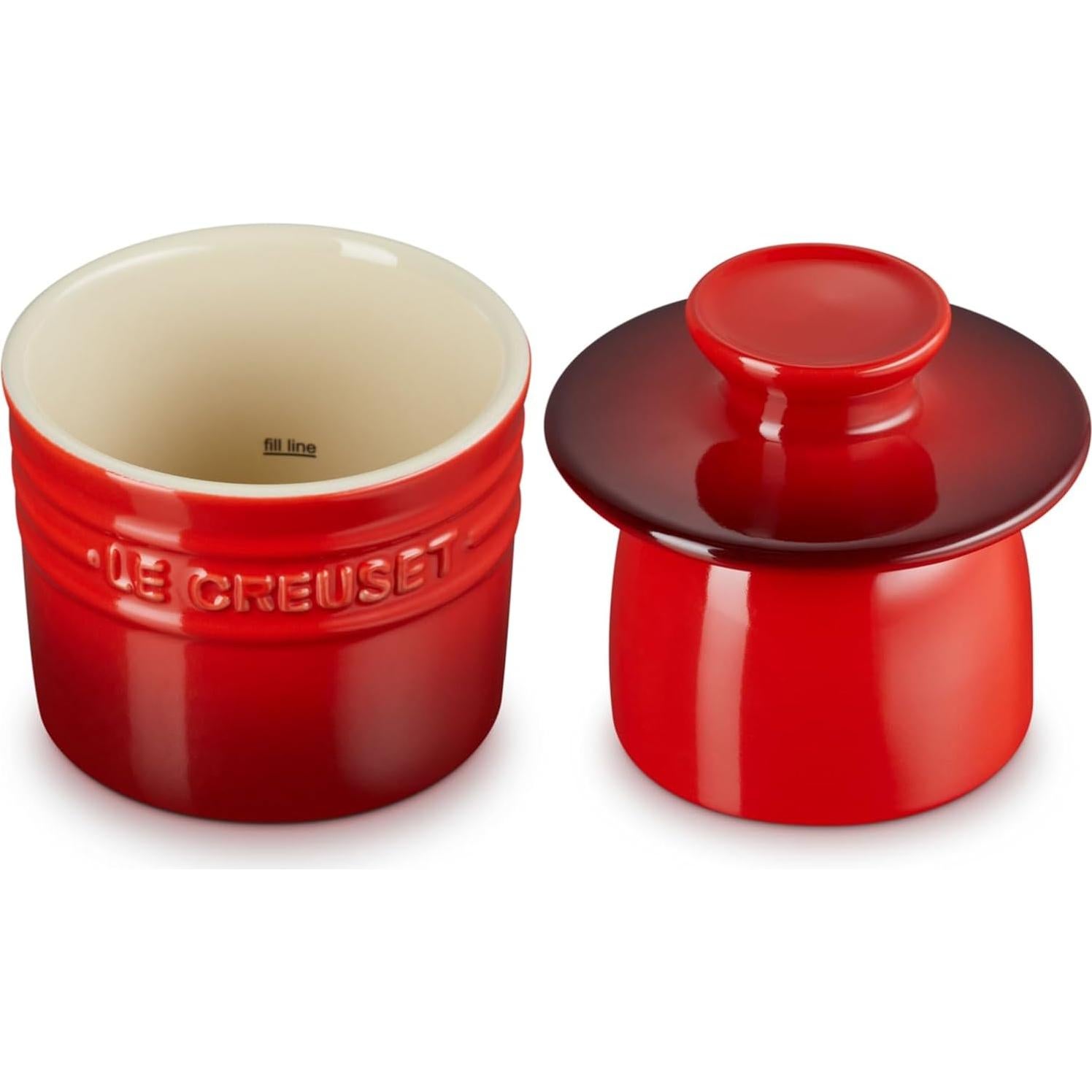 Recipiente de Mantequilla Cerámica Le Creuset 170g Cerise