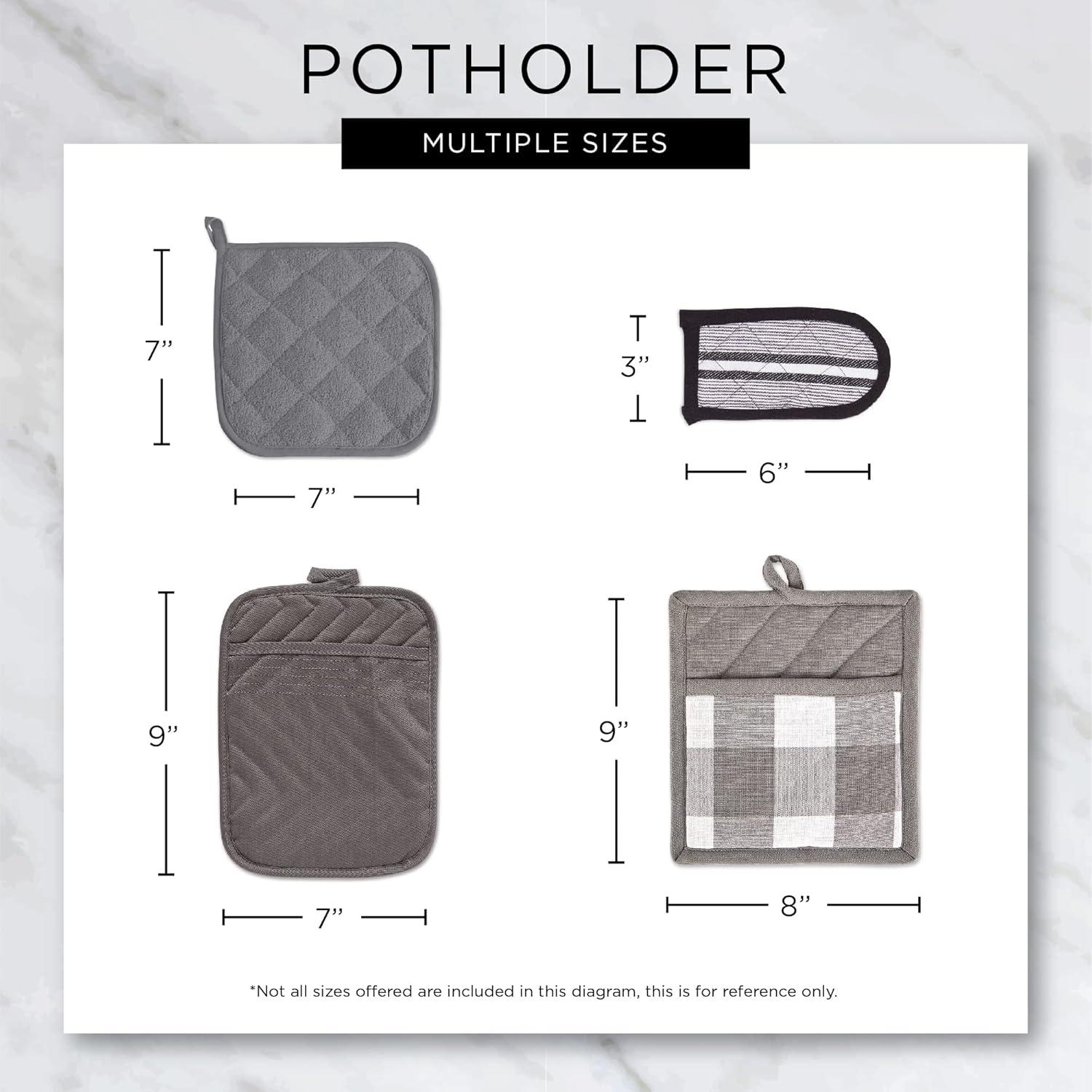 Juego de Mangos de Sartén DII 15.24x7.62 cm Algodón Azul Francés