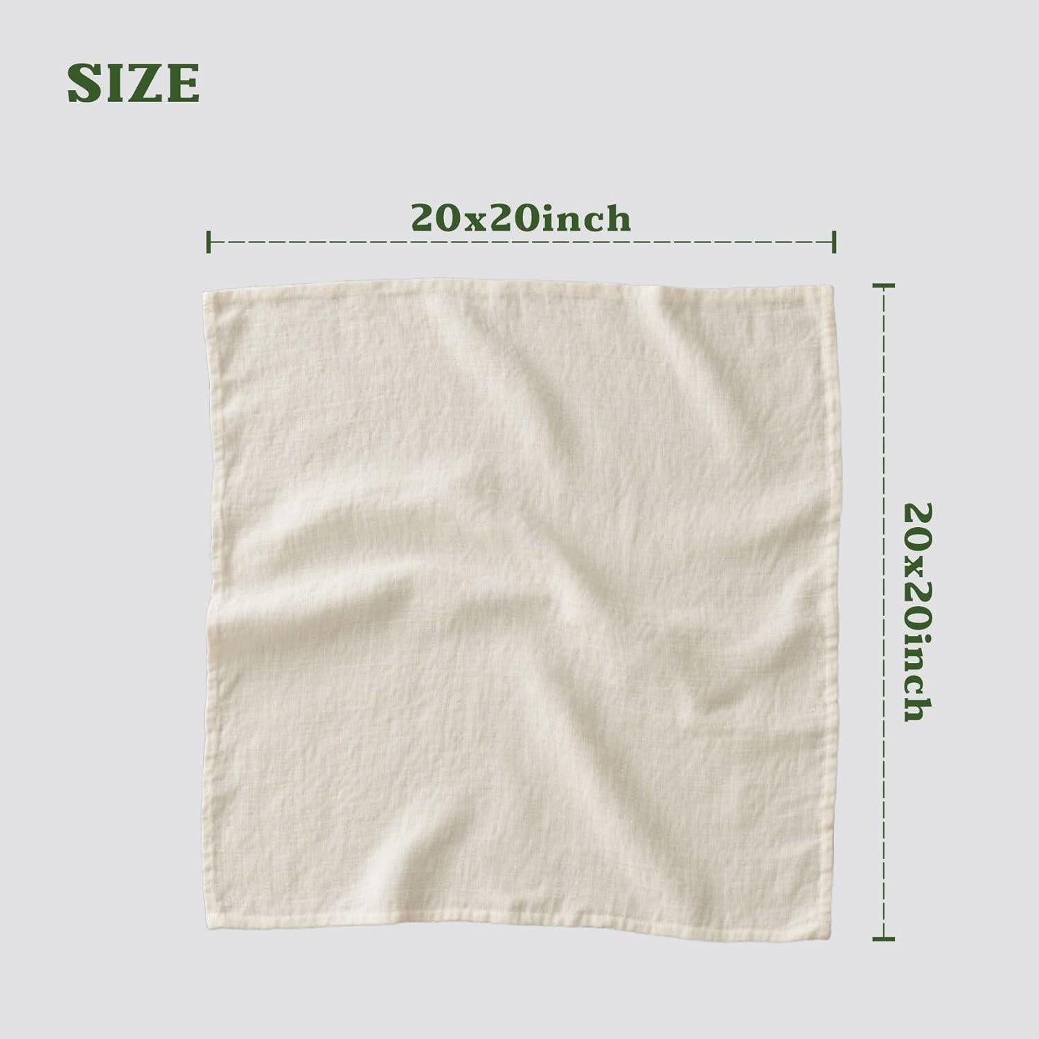 Paños de Queso Orgánicos 100% Algodón 20x20 cm - 8 Piezas