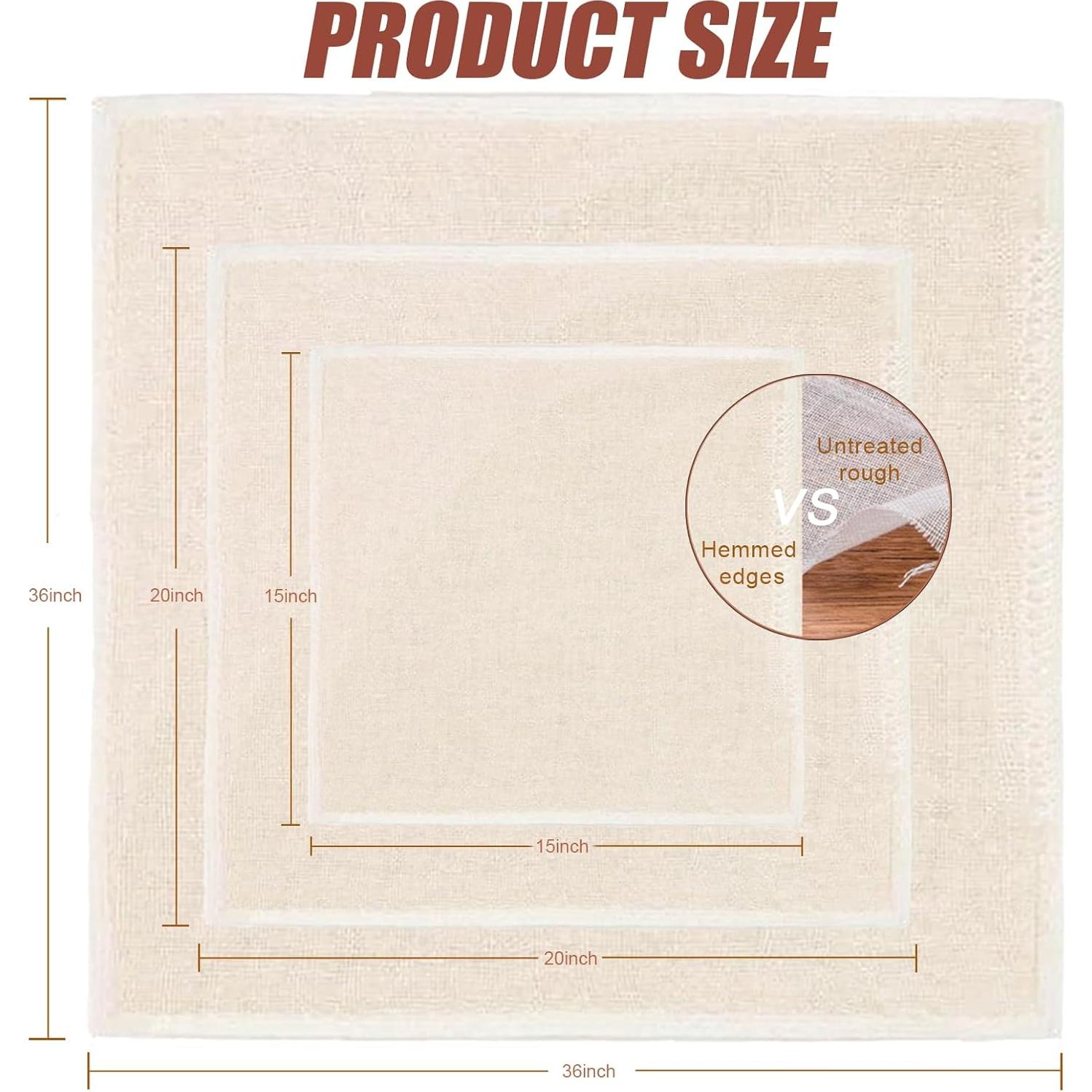 Set de 5 Piezas de Tela de Queso Aitoper 100% Algodón 38-91cm