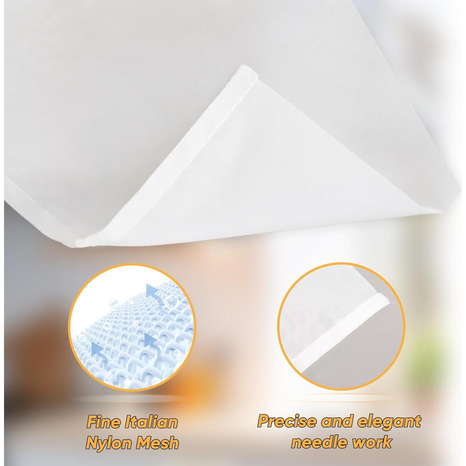 Paquete de 6 bolsas reutilizables de colar Yolev 24x36 cm