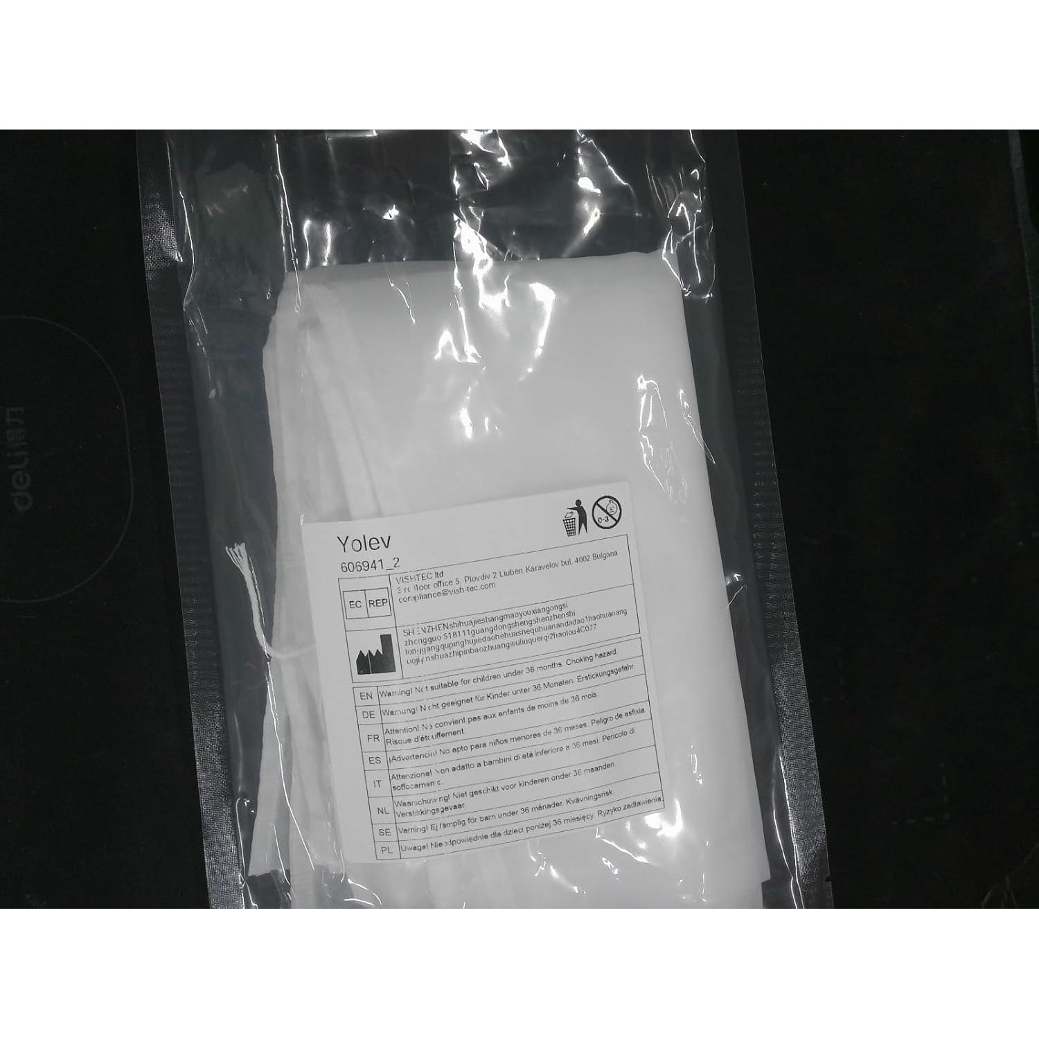 Paquete de 6 bolsas reutilizables de colar Yolev 24x36 cm