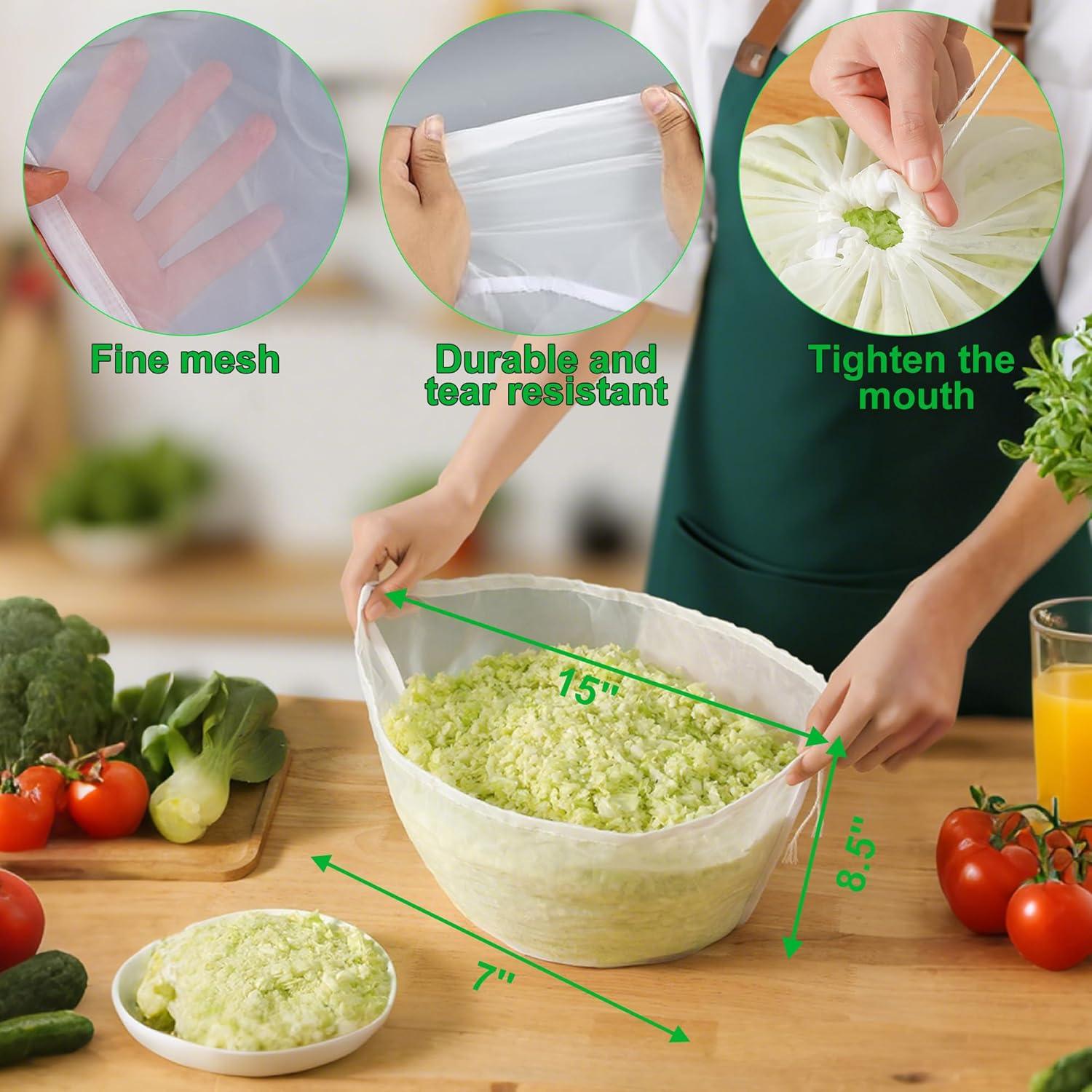 5 Bolsas de Tela de Queso Reutilizables Aeloer 37.8x16 cm