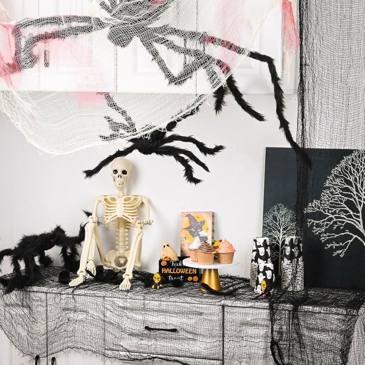 Paquete de 6 Telas Espeluznantes Negras Yokodaza 76x183 cm