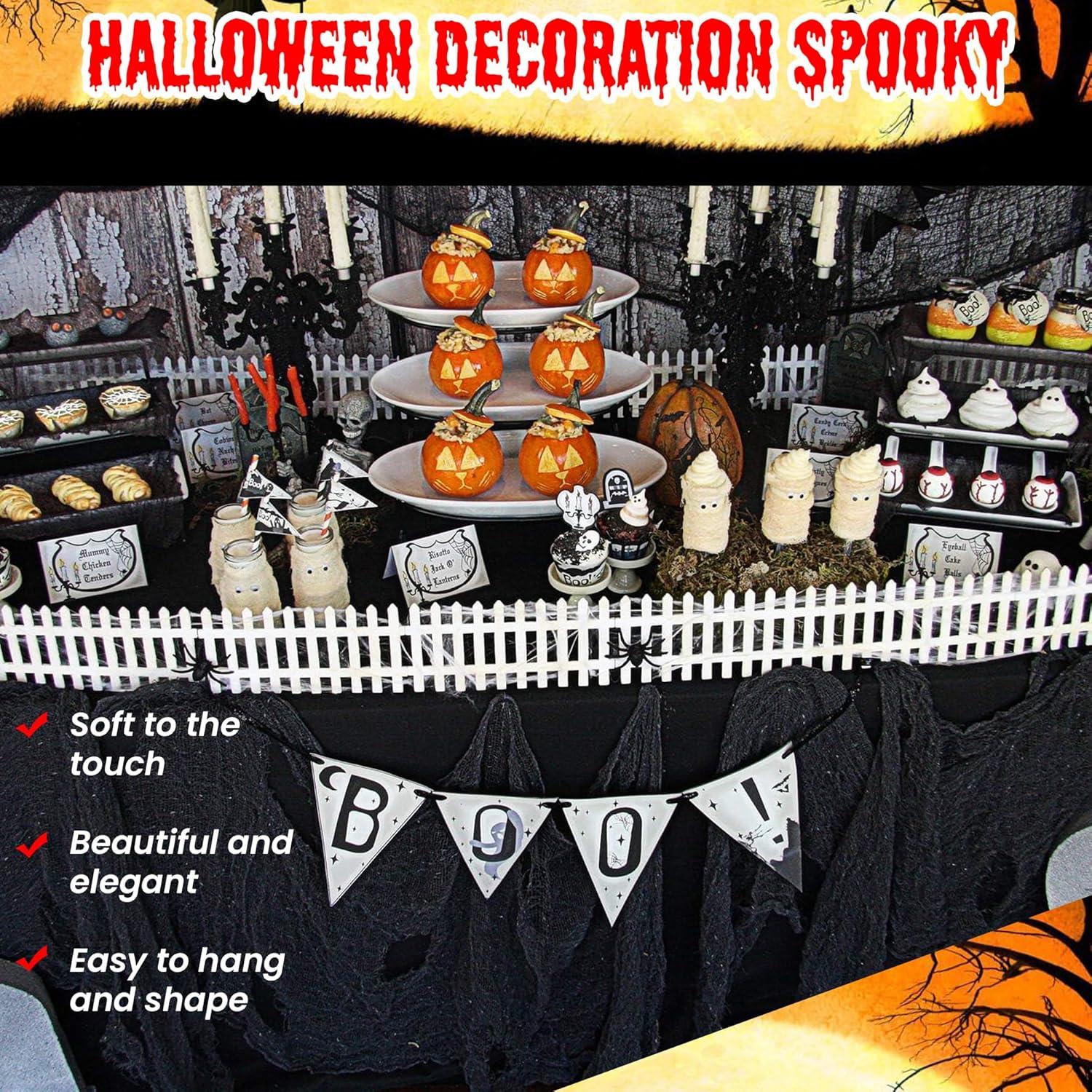 Tela Espeluznante de Halloween DealKits 1.2 x 6 m Decoración